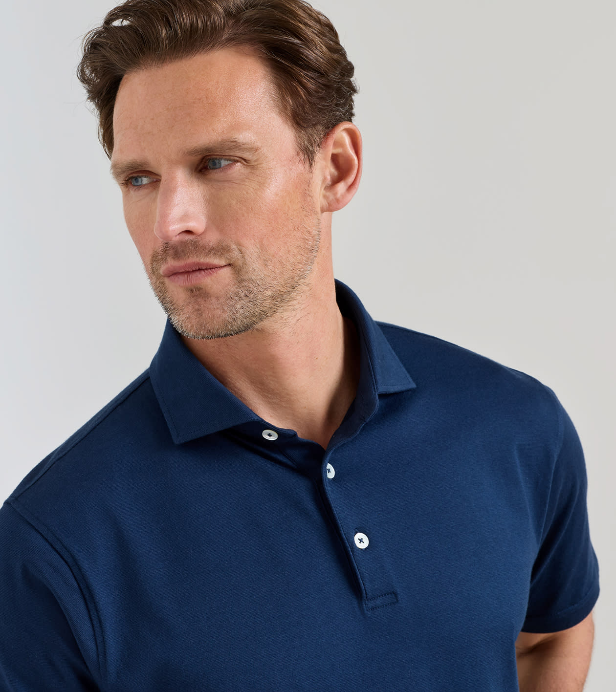 Excursionist Flex Short-Sleeve Polo in Atlantic Blue - Alternate Image 3