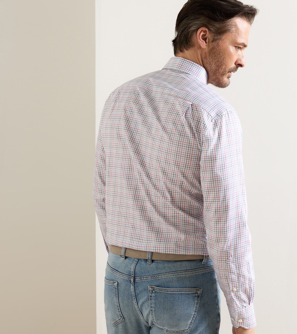 Otis Cotton Sport Shirt in CADET - Alternate Image 2