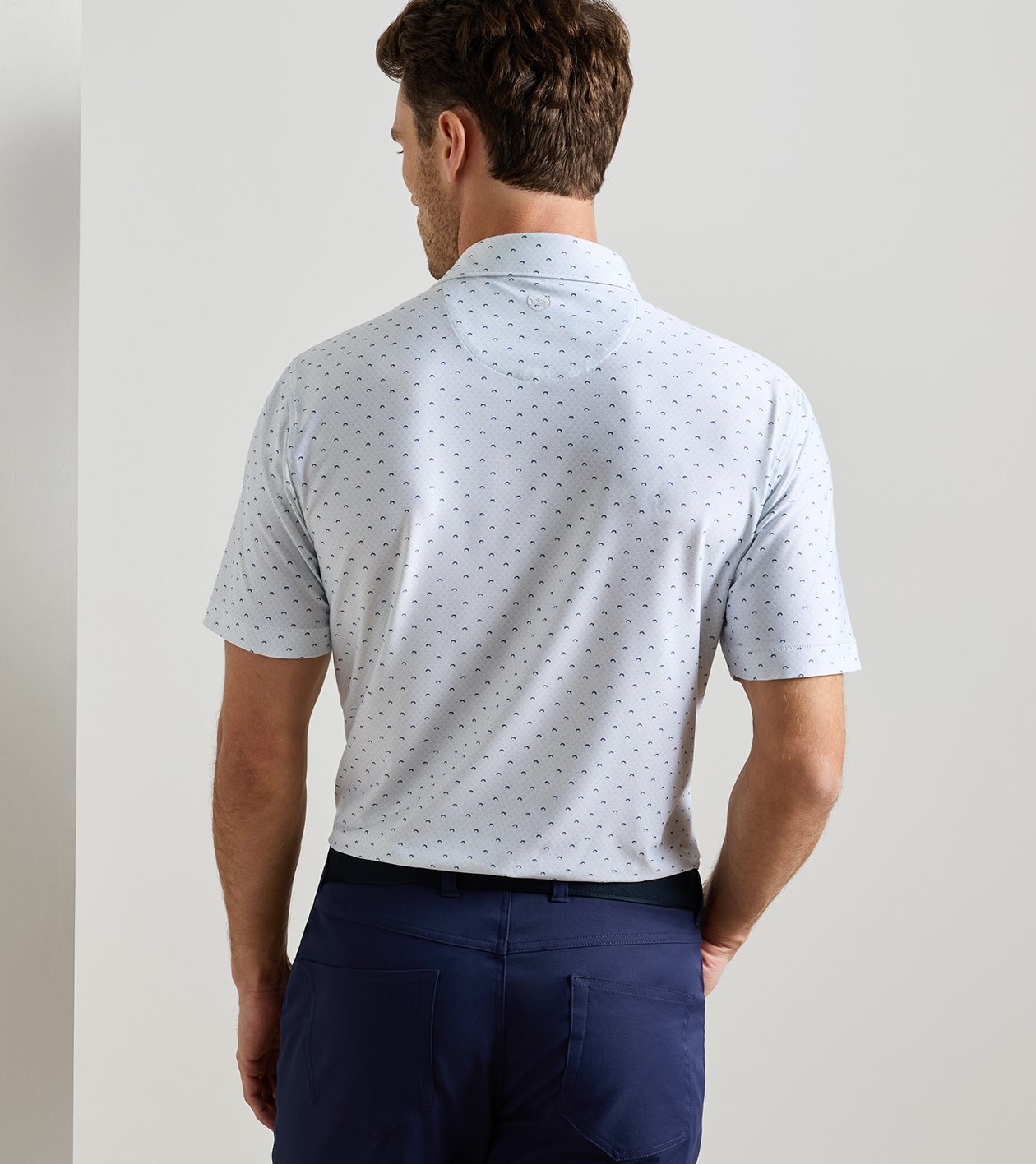Morning Sky Performance Jersey Polo in White - Alternate Image 2