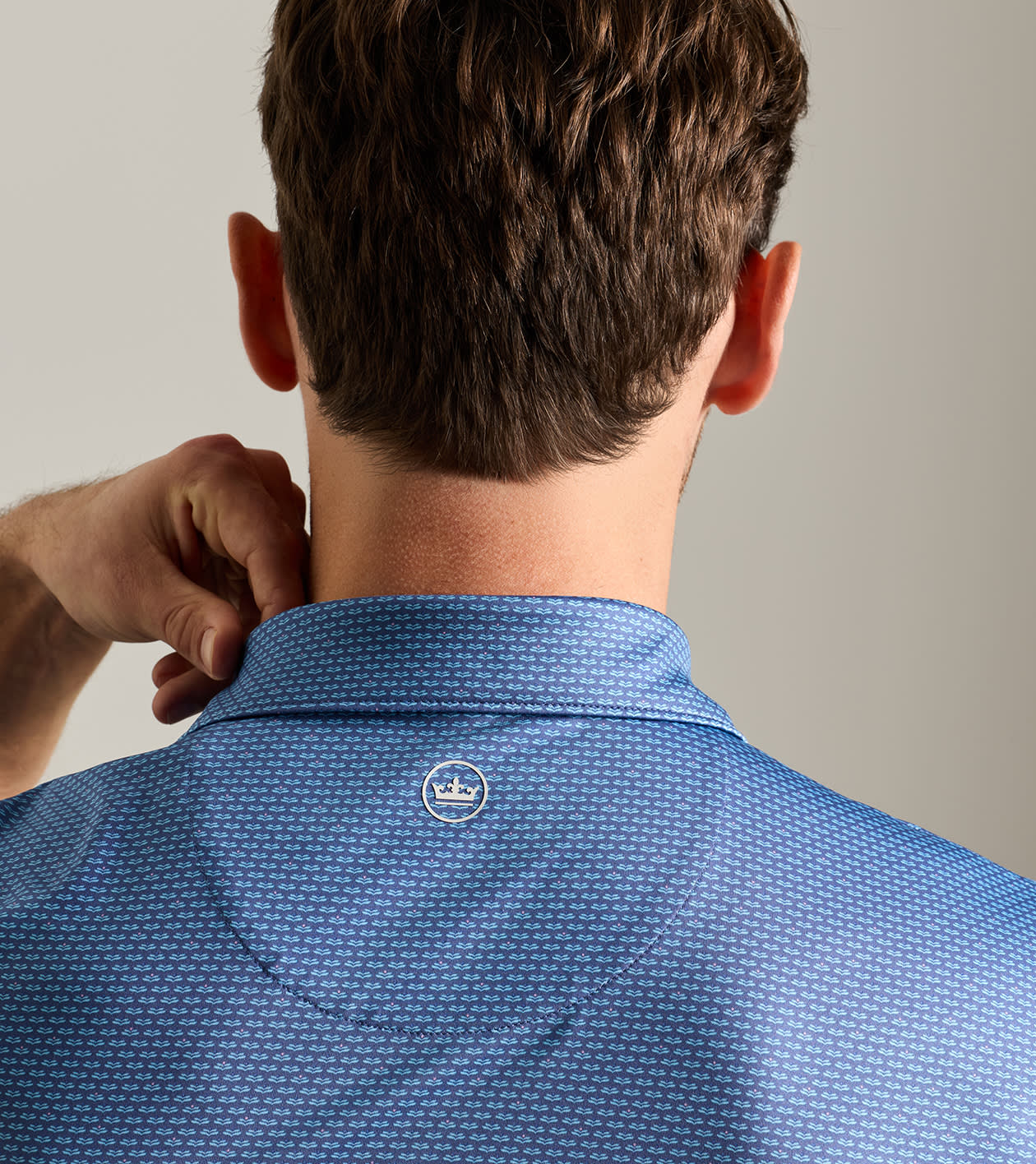 Hague Performance Jersey Polo in BALI BLUE - Alternate Image 3