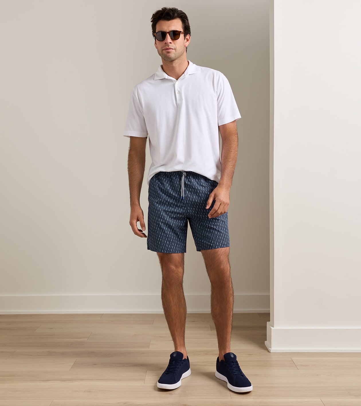 Mallorca Swim Trunk in Navy - Alternate Image 1
