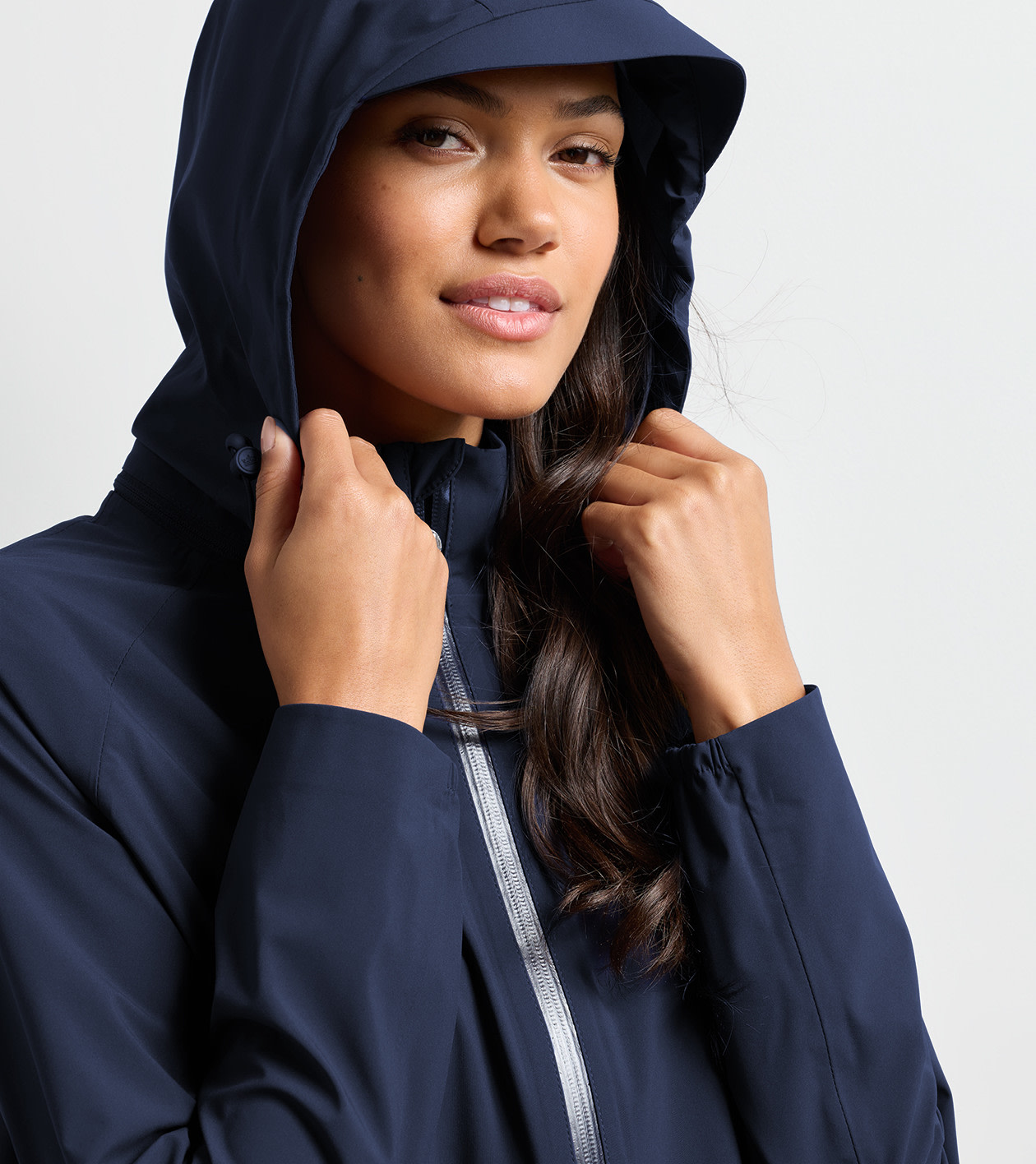 Surrey Waterproof Rain Jacket in Navy - Alternate Image 4