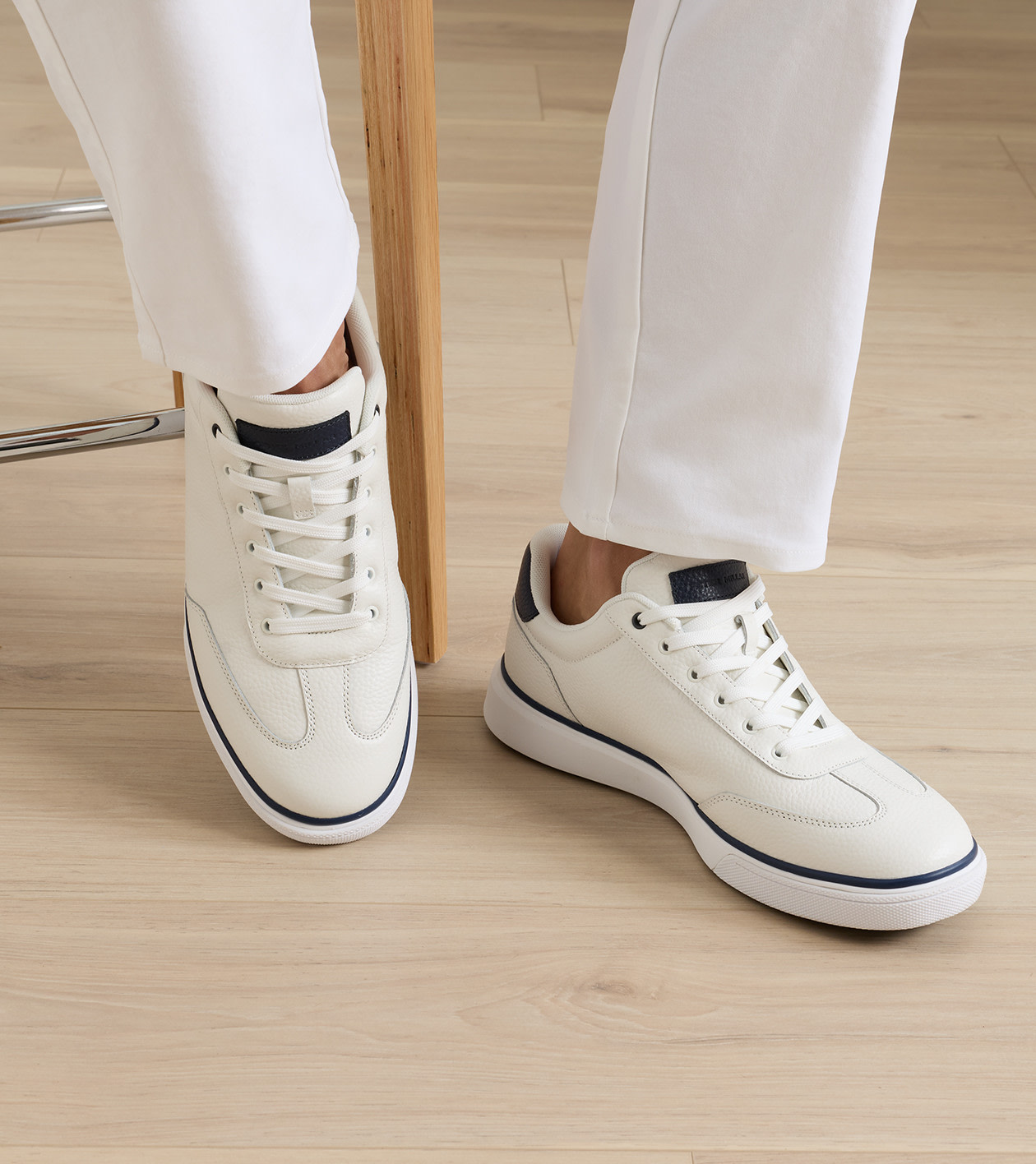 Drift Leather Hybrid Course Shoe in White - Alternate Image 1