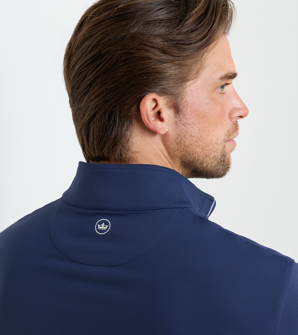 Perth Performance Quarter-Zip in Navy - Alternate Image 4