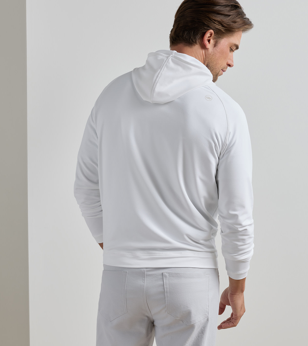 Pine Performance Hoodie in White - Alternate Image 2