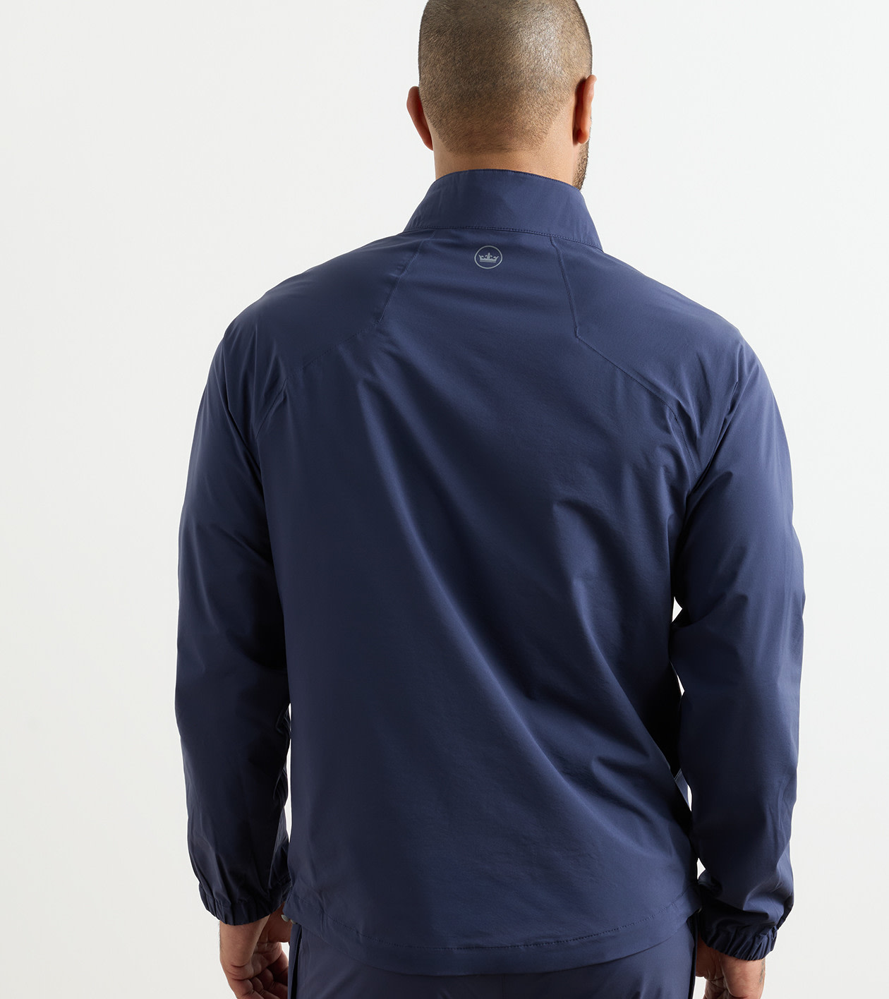 Shield Half-Zip Rain Shell in Navy - Alternate Image 2