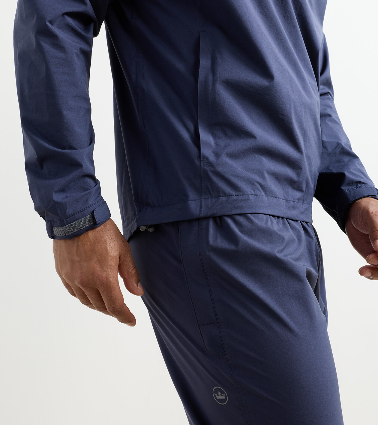 Shield Half-Zip Rain Shell in Navy - Alternate Image 3