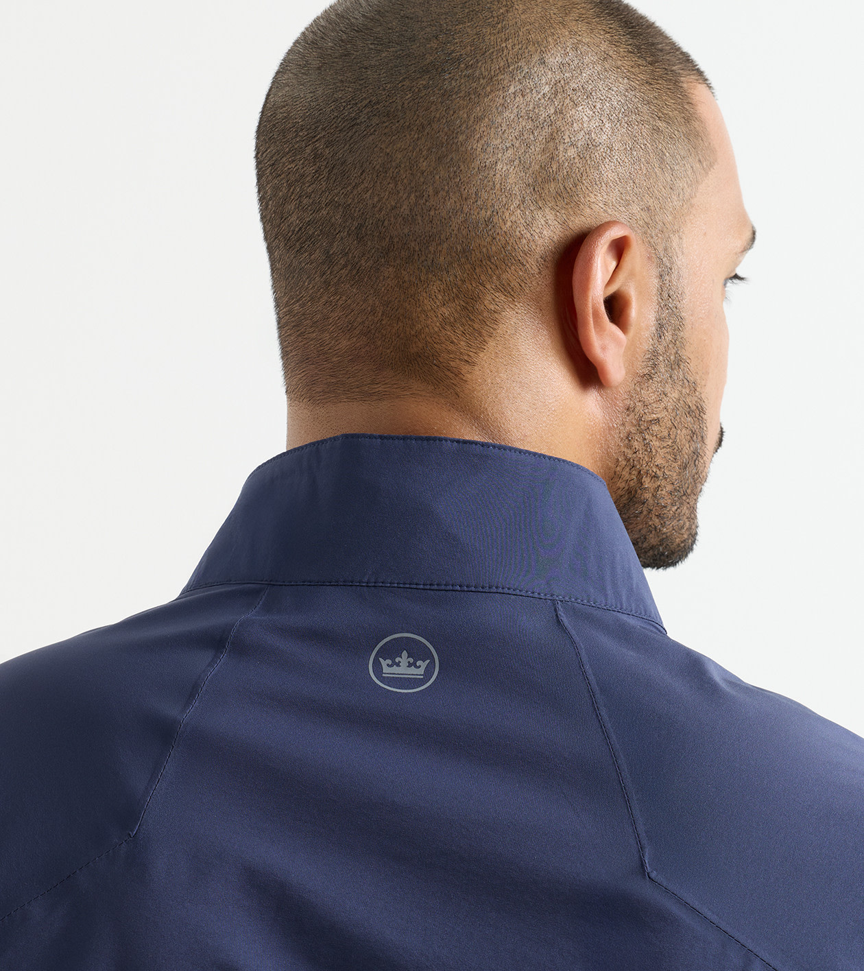Shield Half-Zip Rain Shell in Navy - Alternate Image 4