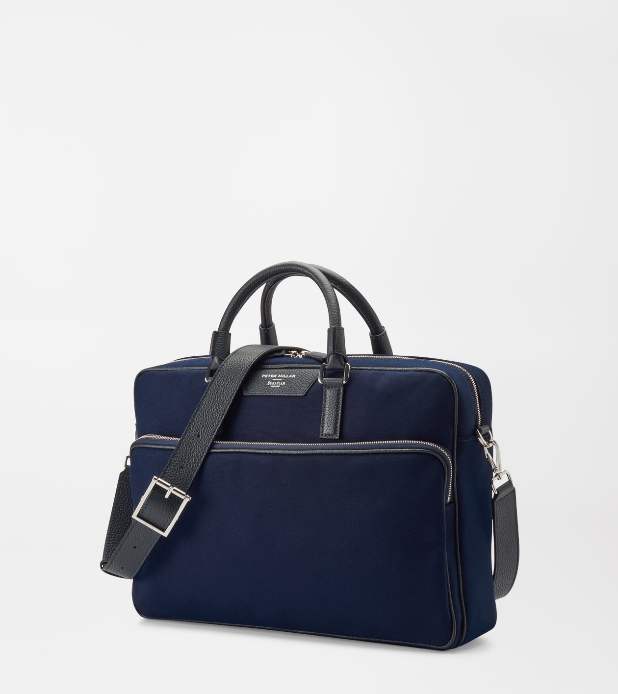 Peter Millar X Serapian Briefcase in Navy - Alternate Image 2
