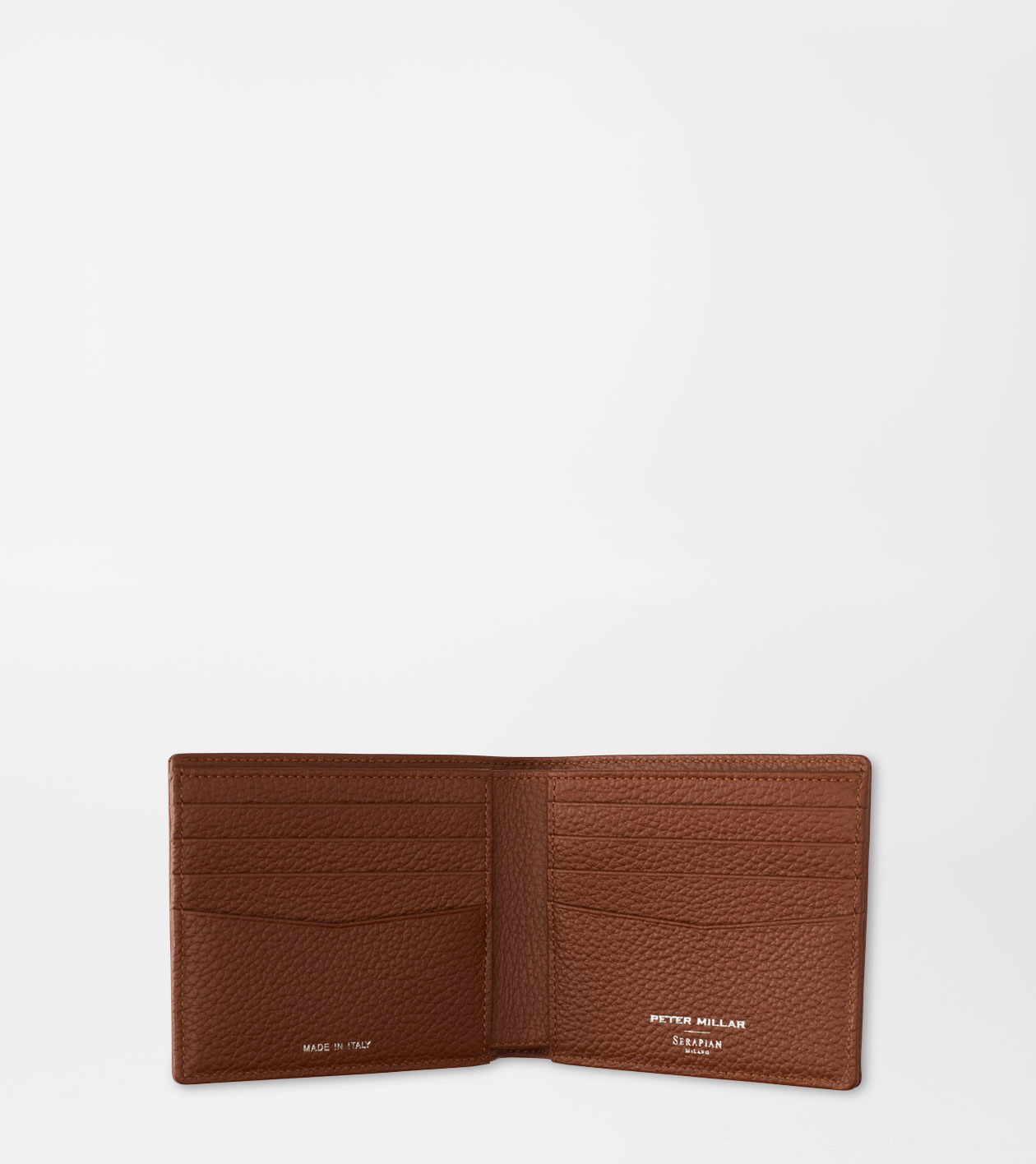 Peter Millar X Serapian Billfold in Cognac - Alternate Image 1