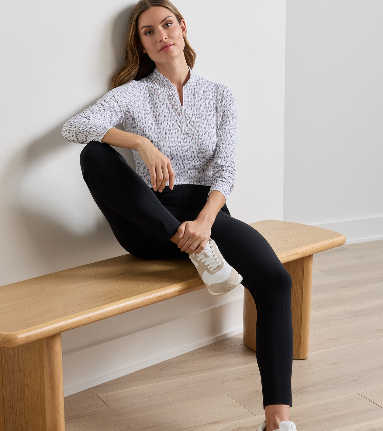 Bingham High Stretch Bonded Ankle Trouser in Black - Alternate Image 3