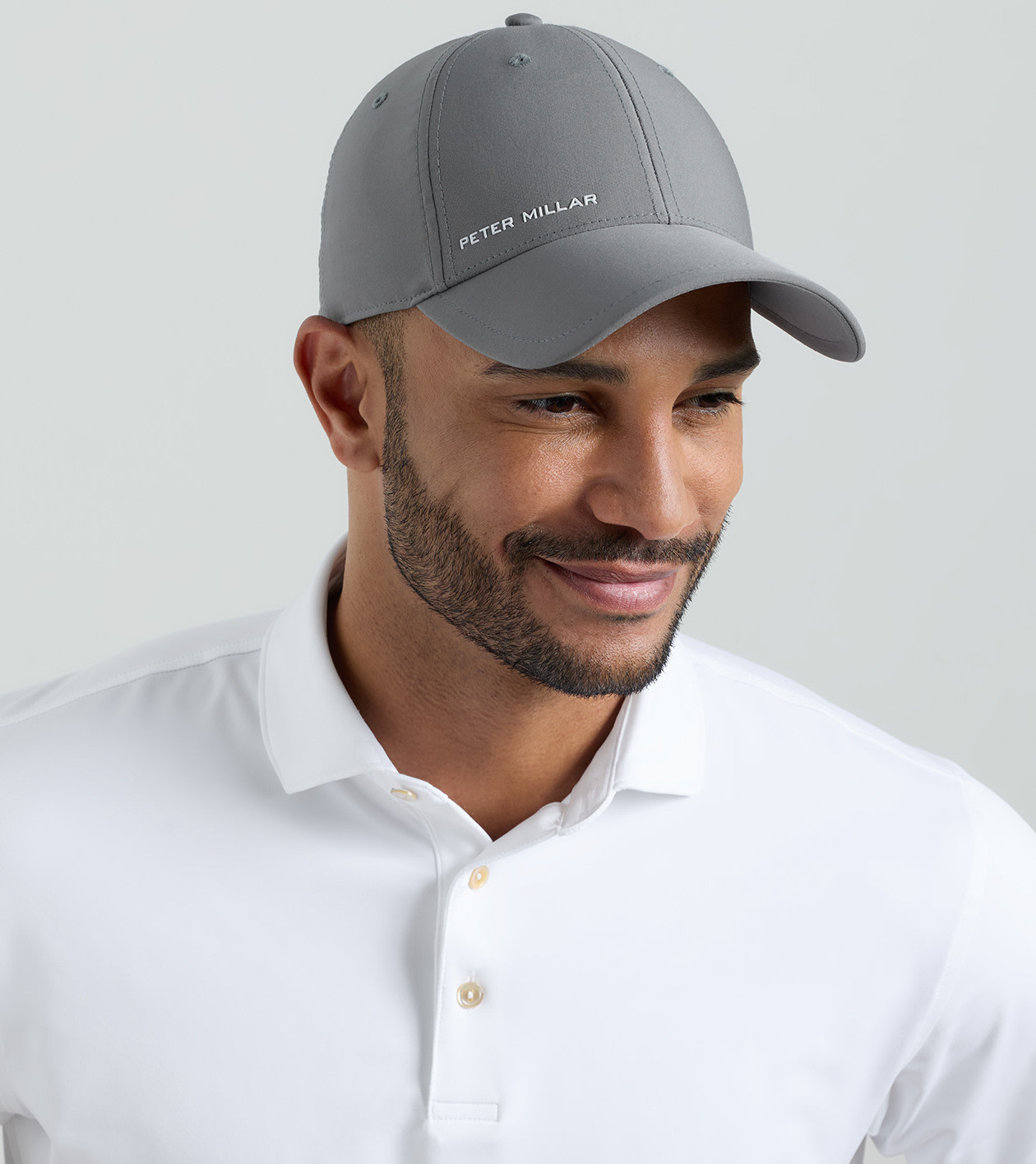 Pursuit Performance Peter Millar Hat in Gale Grey - Alternate Image 3