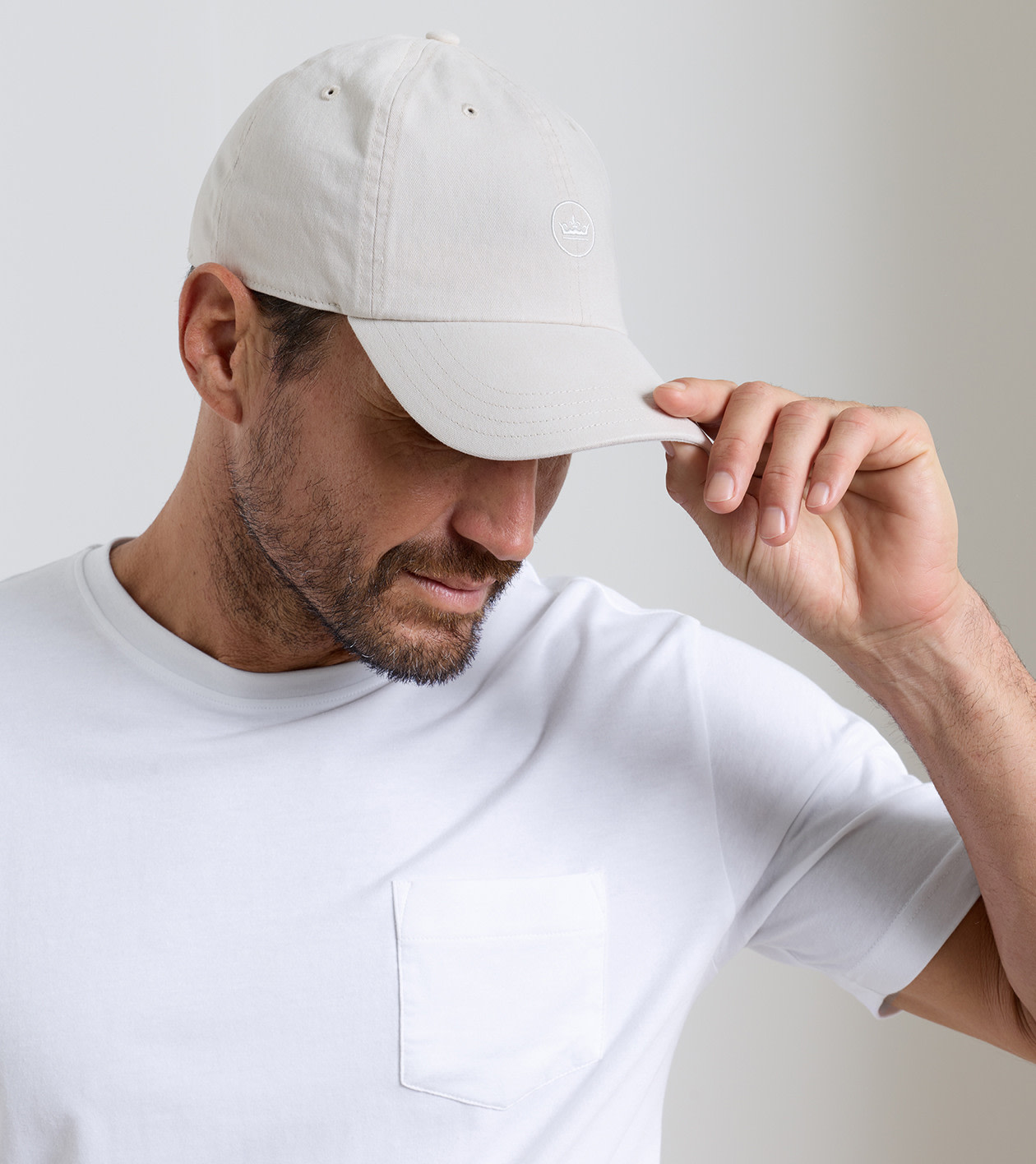 Whitaker Washed Twill Hat in Stone - Alternate Image 3