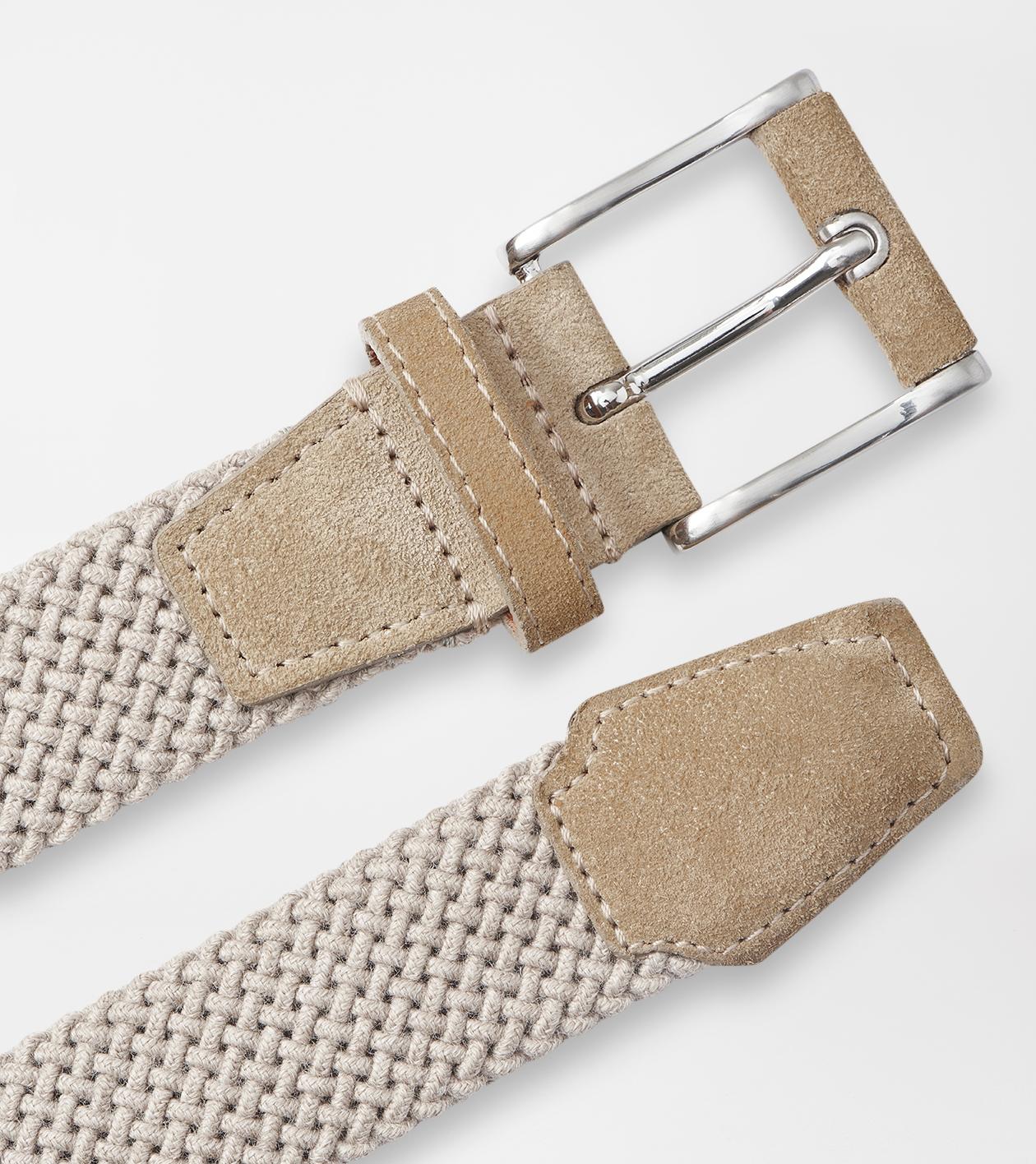 Crafted Woven Belt in Khaki - Alternate Image 3