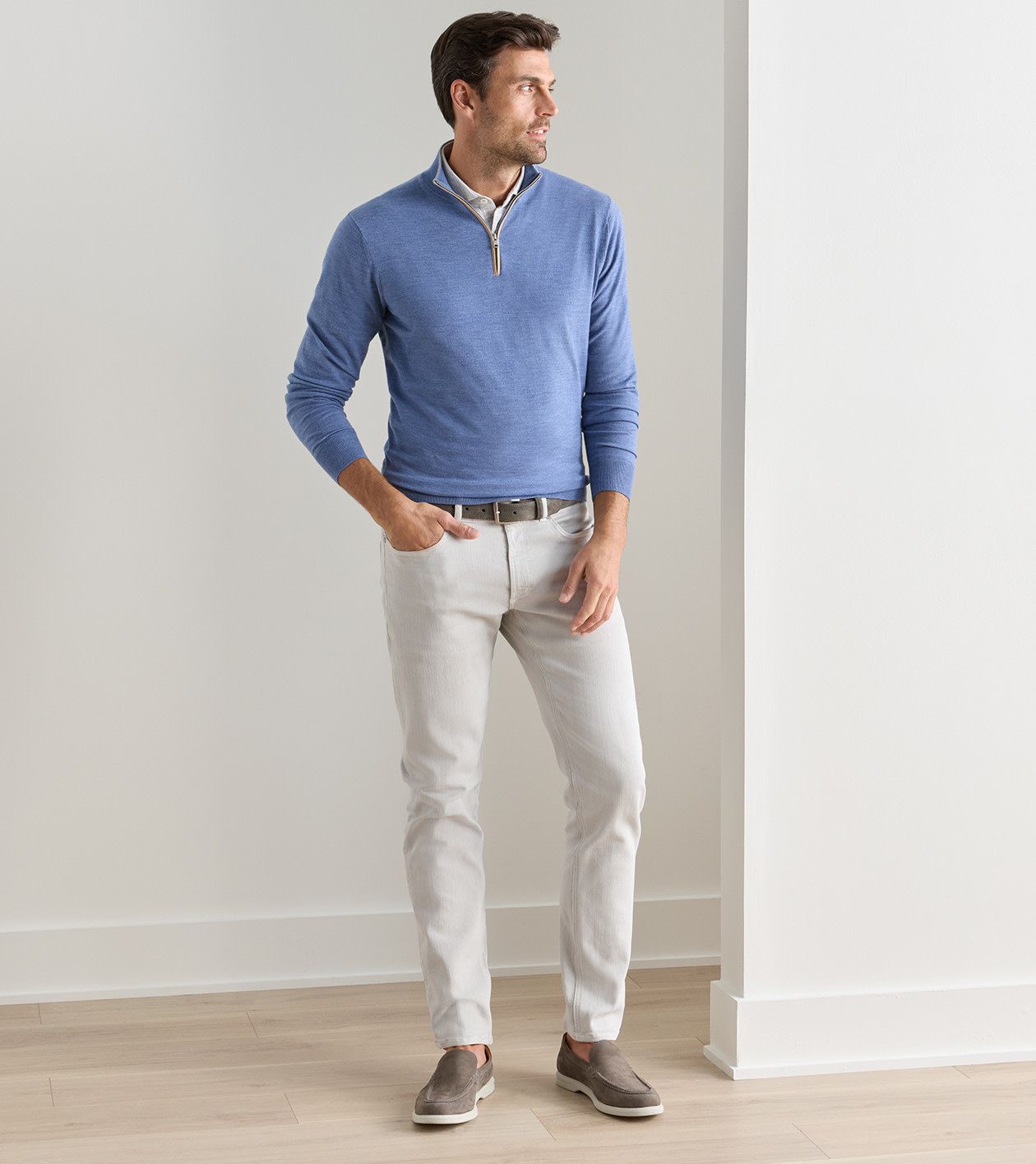 Excursionist Suede Belt in Smoke - Alternate Image 2