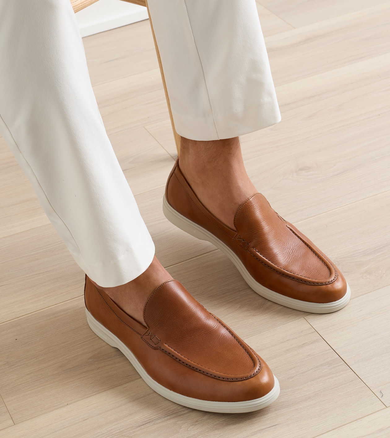 Excursionist Leather Venetian Loafer in Cognac - Alternate Image 1