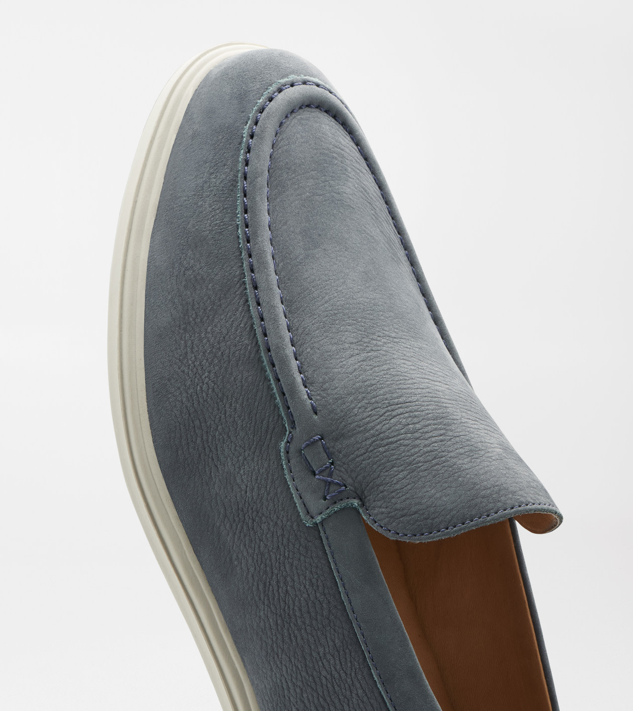 Excursionist Nubuck Venetian Loafer in BLUE PEARL - Alternate Image 5