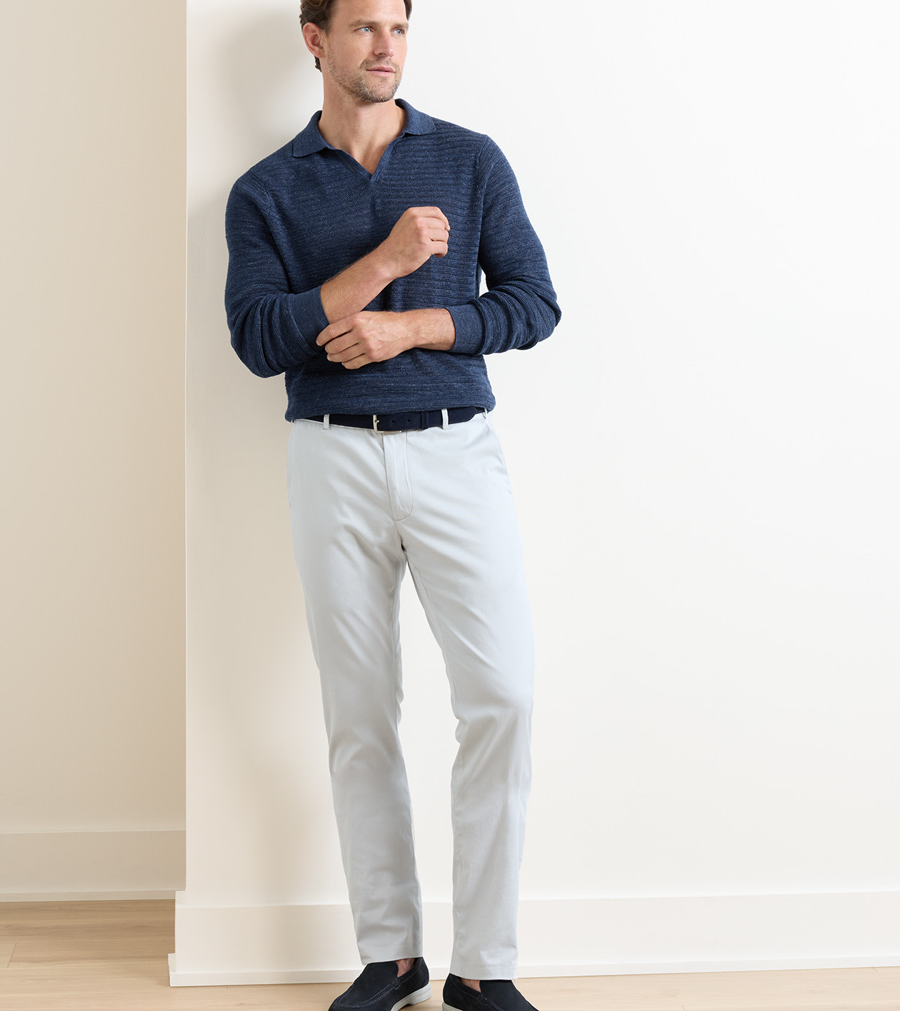 Excursionist Nubuck Venetian Loafer in Dark Navy - Alternate Image 1