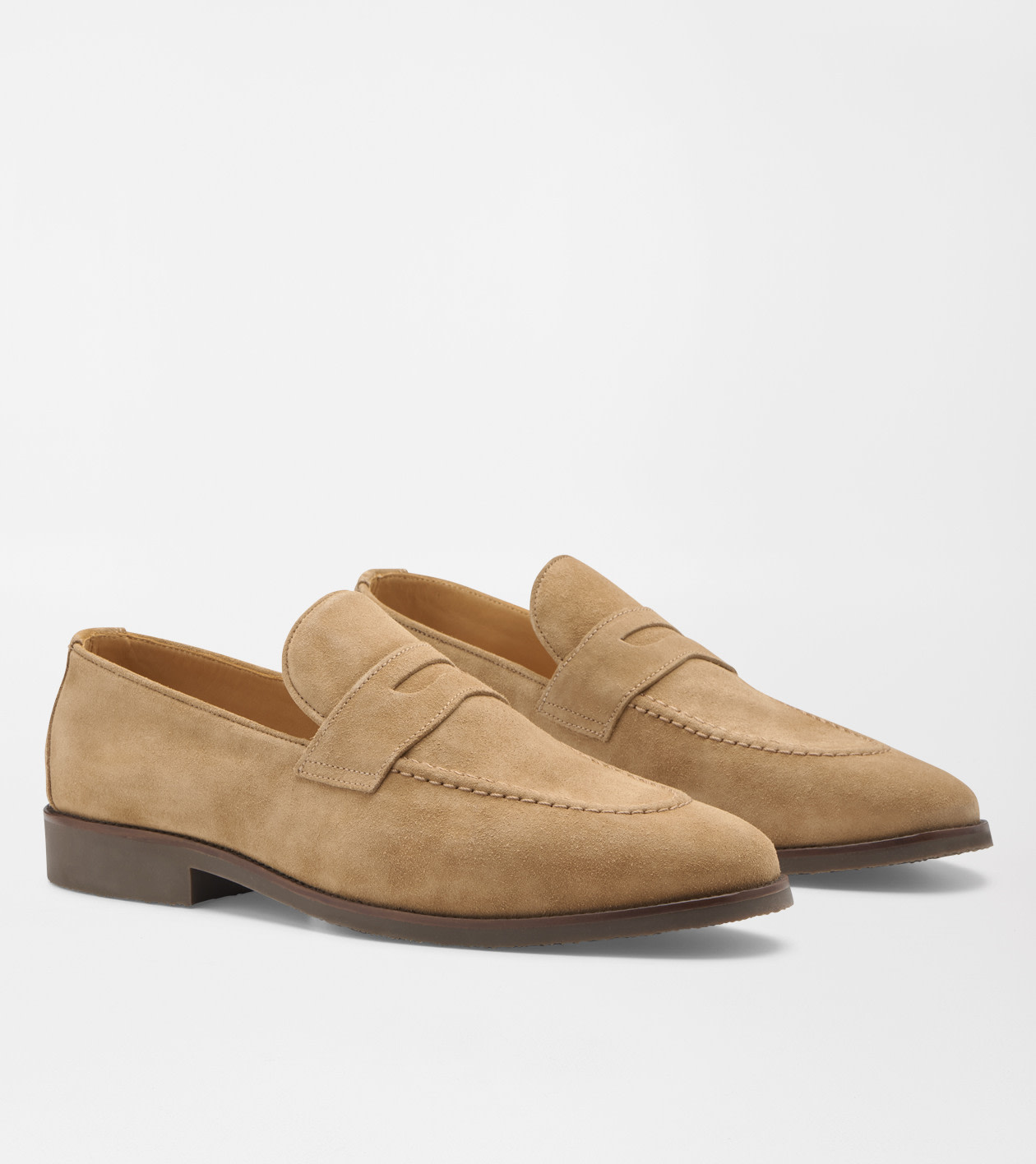 Madison Suede Penny Loafer in DARK JUTE - Alternate Image 4