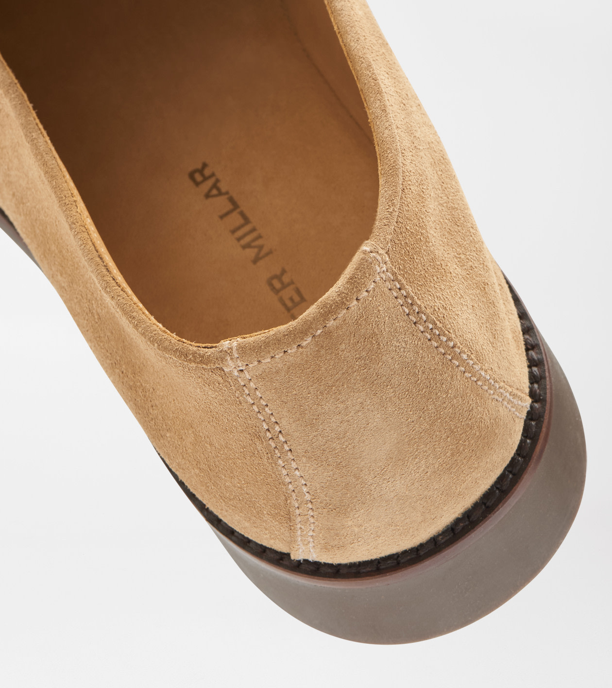 Madison Suede Penny Loafer in DARK JUTE - Alternate Image 5