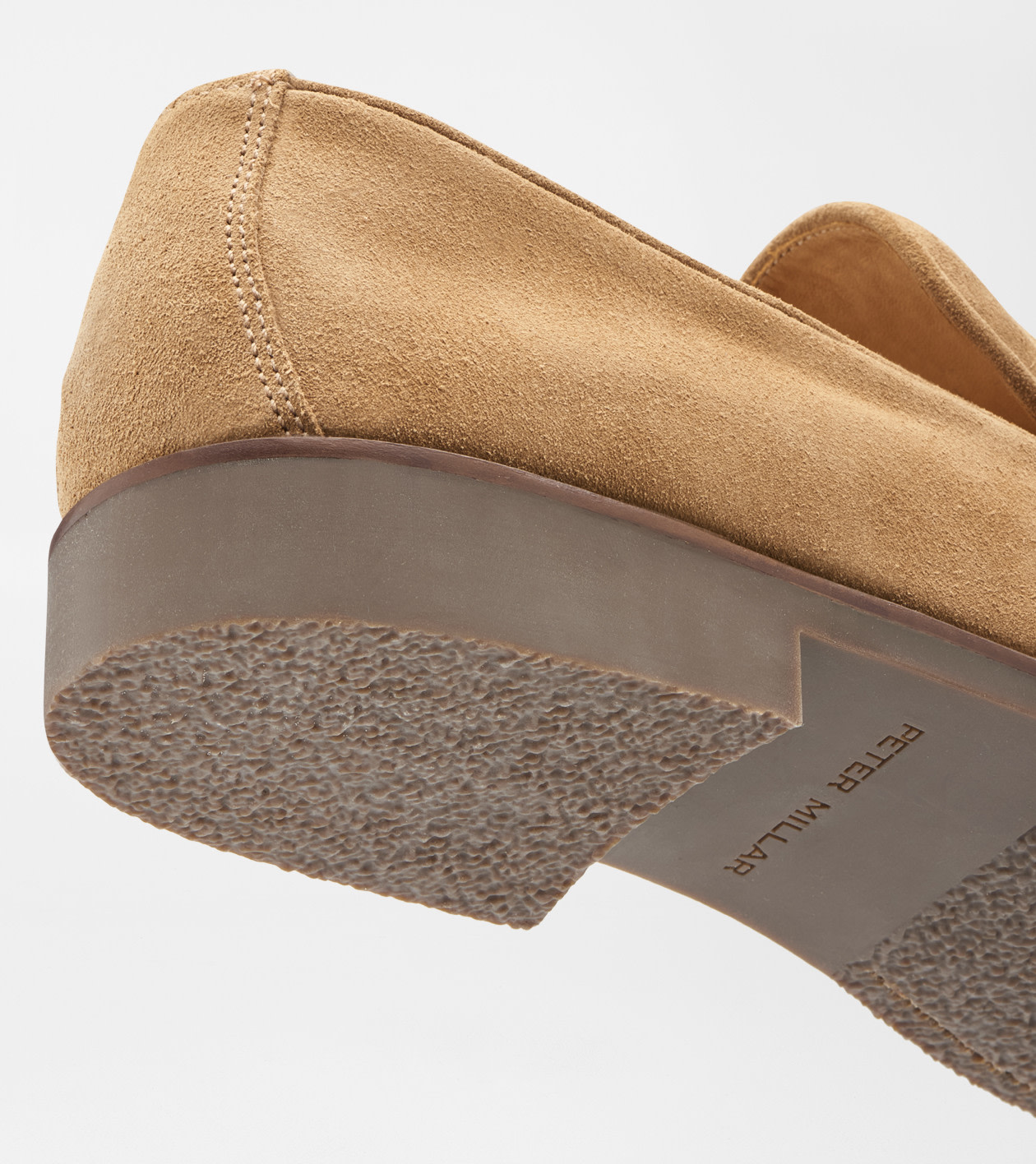 Madison Suede Penny Loafer in DARK JUTE - Alternate Image 7