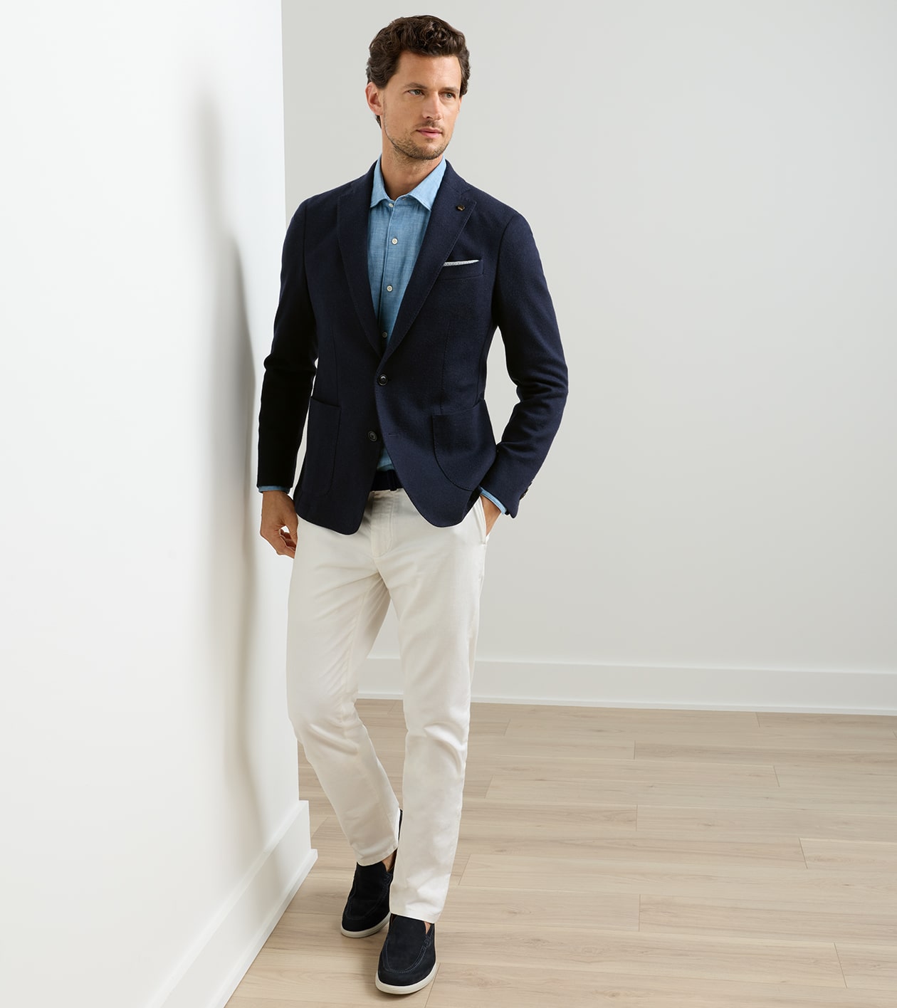Gables Knit Blazer in Navy - Alternate Image 1