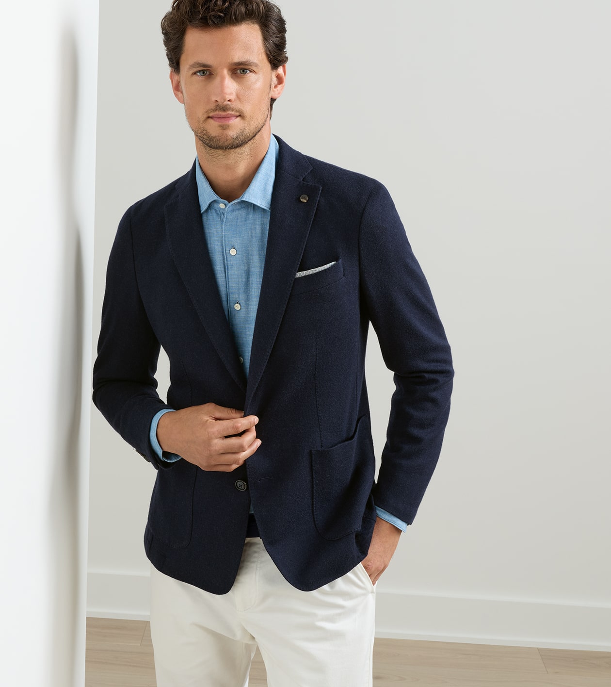 Gables Knit Blazer in Navy - Alternate Image 4