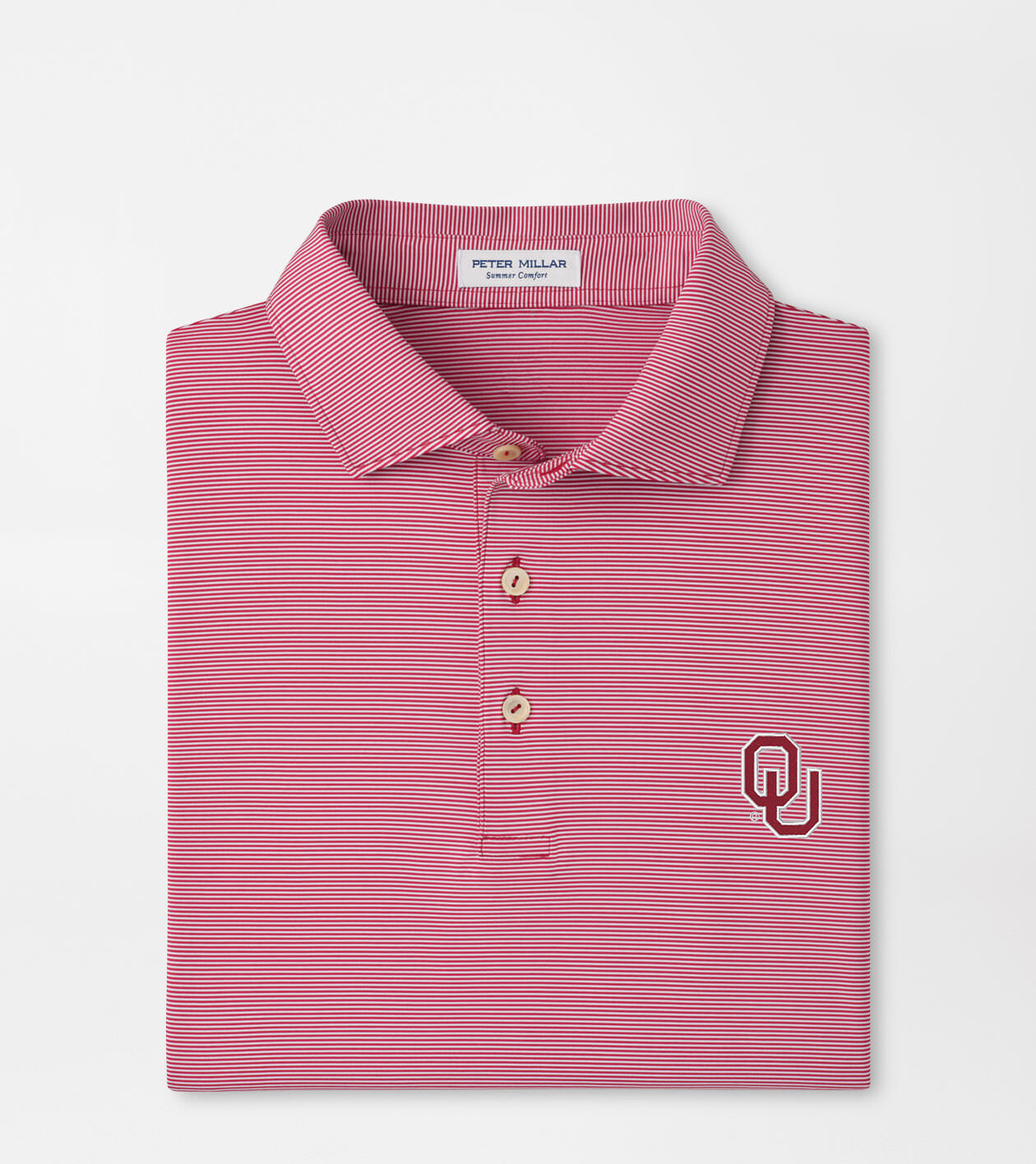 Oklahoma Jubilee Stripe Performance Polo | Men's Collegiate