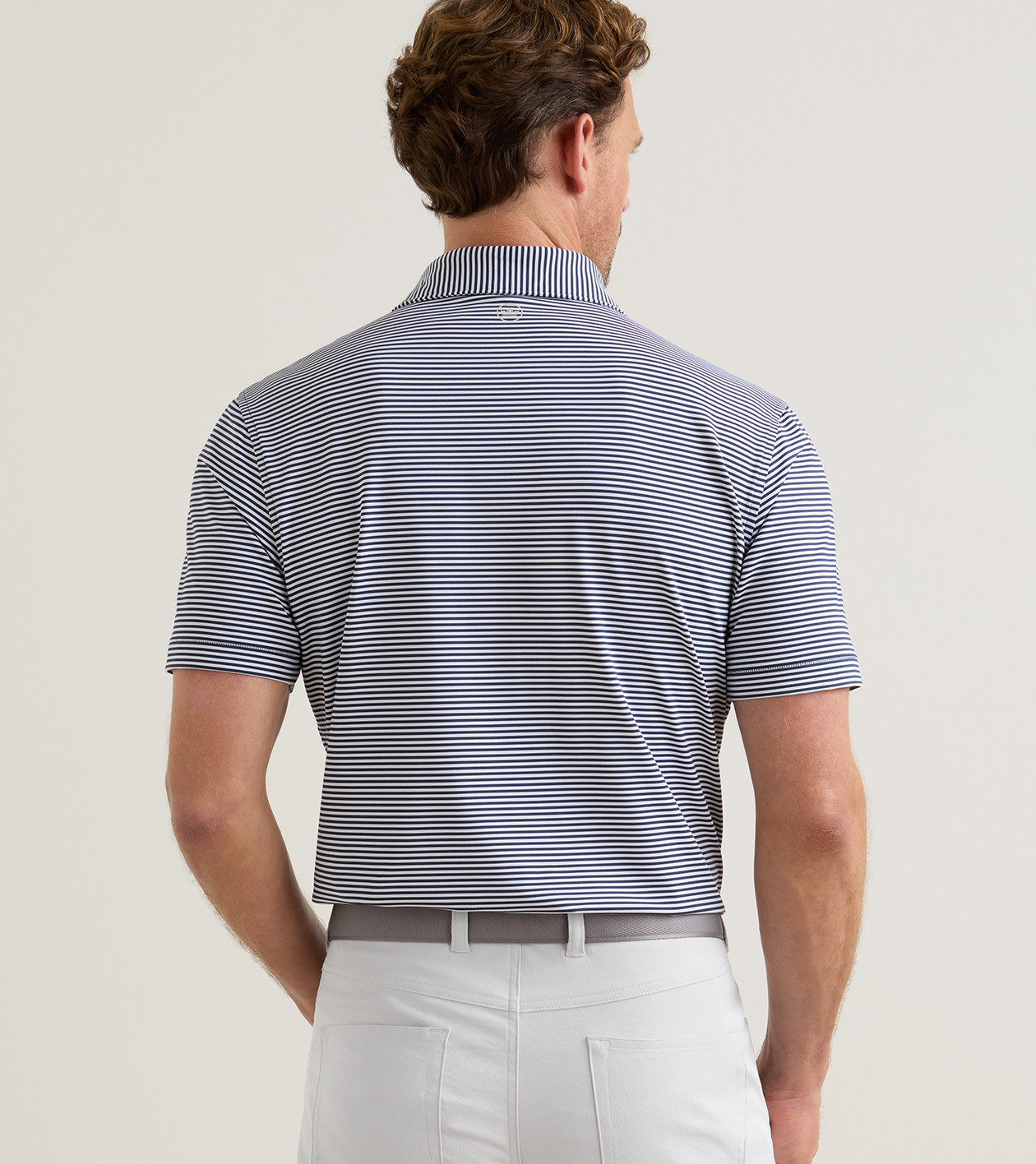 Hales Performance Jersey Polo in Navy - Alternate Image 2