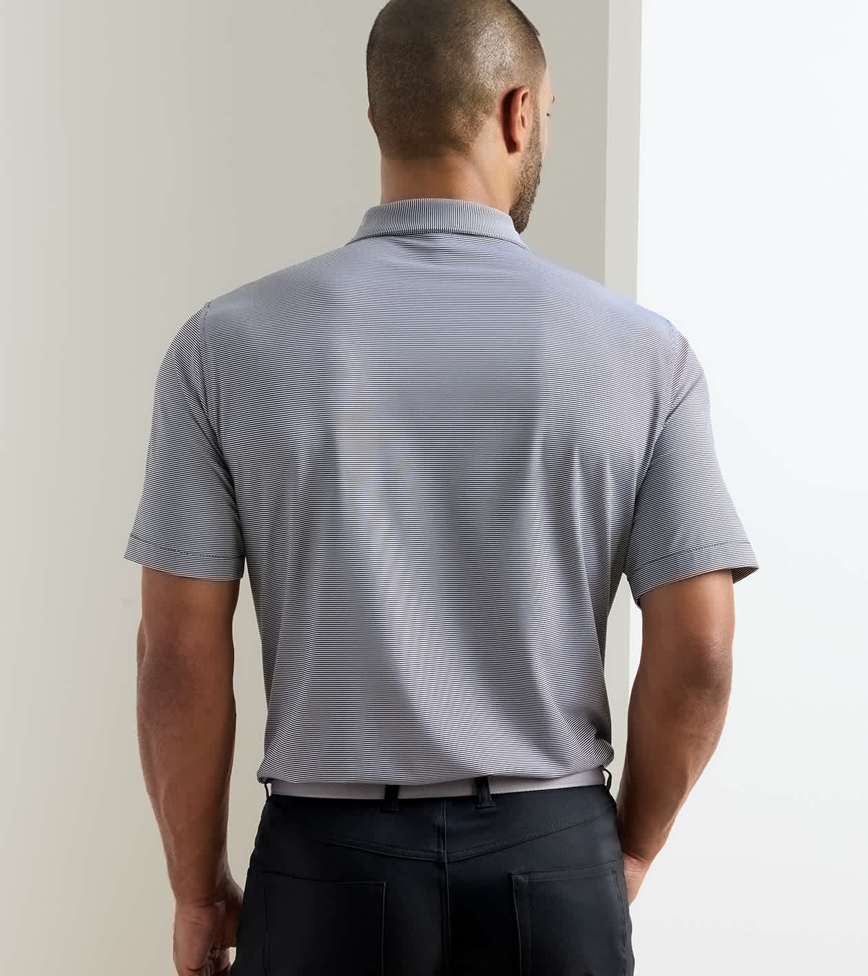 Jubilee Performance Jersey Polo in Black - Alternate Image 2