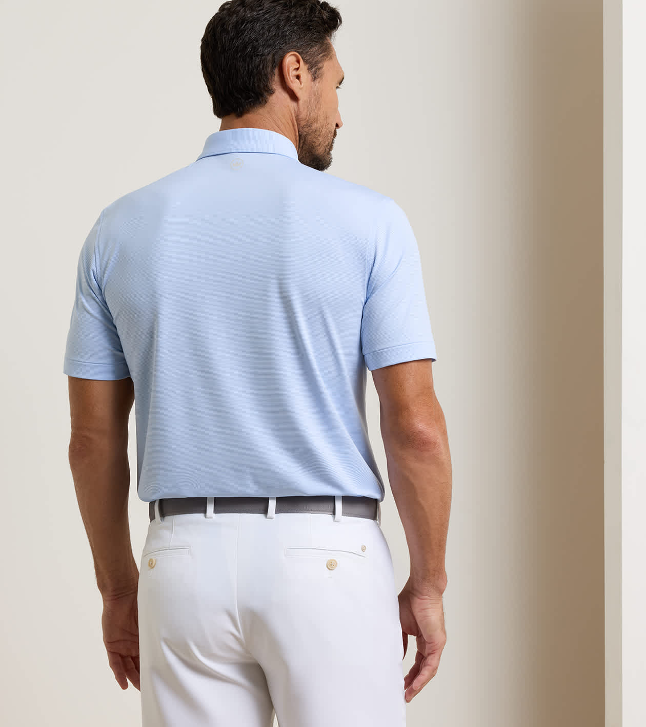 Jubilee Performance Jersey Polo in Cottage Blue - Alternate Image 2