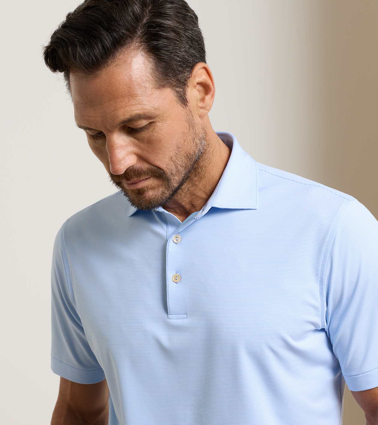Jubilee Performance Jersey Polo in Cottage Blue - Alternate Image 4