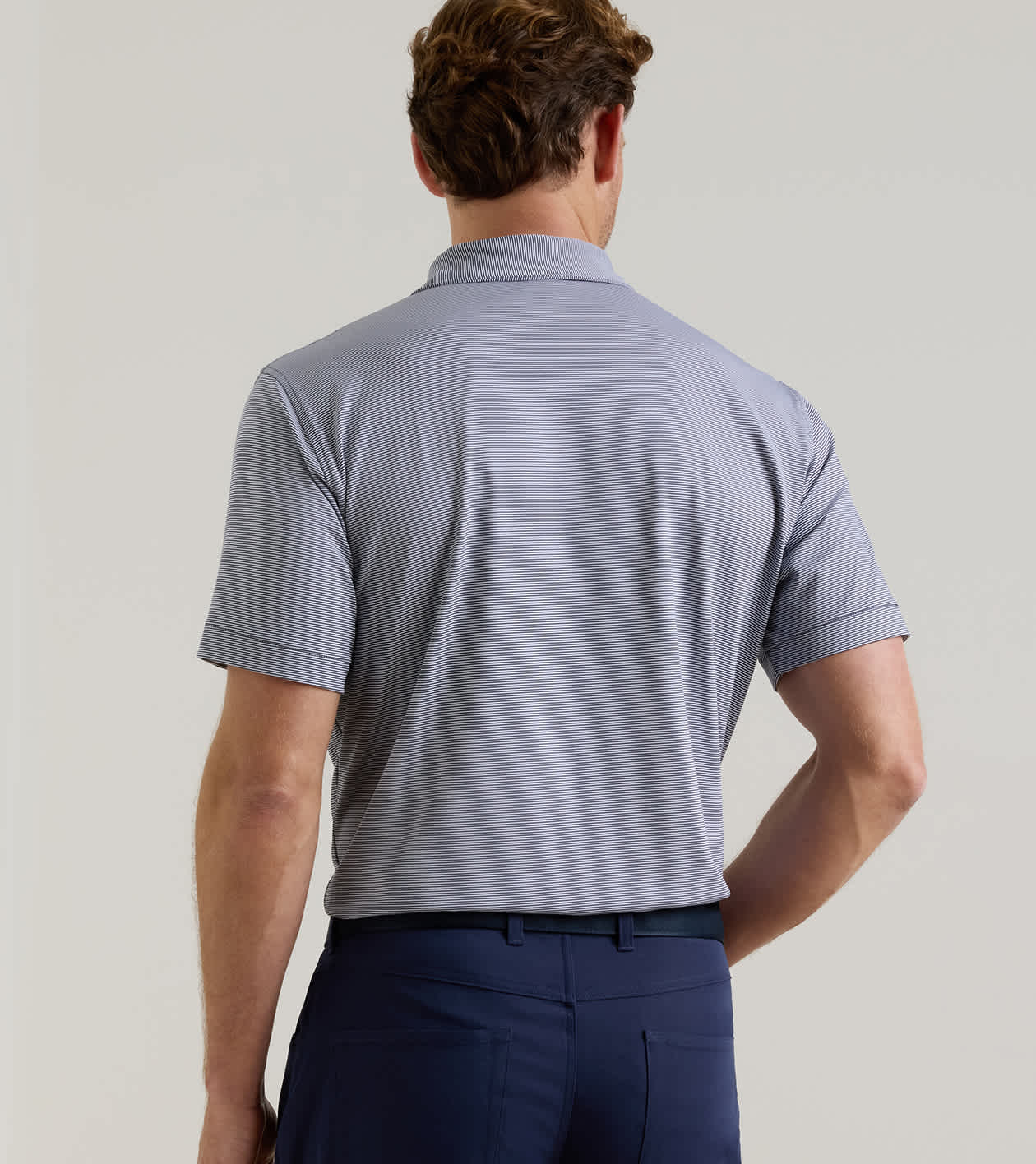 Jubilee Performance Jersey Polo in Navy - Alternate Image 2