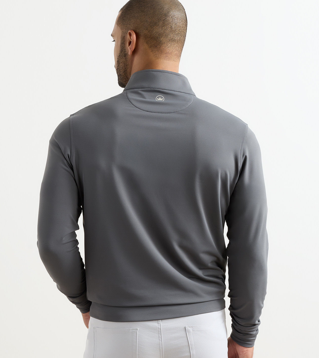 Perth Performance Quarter-Zip in Iron - Alternate Image 2