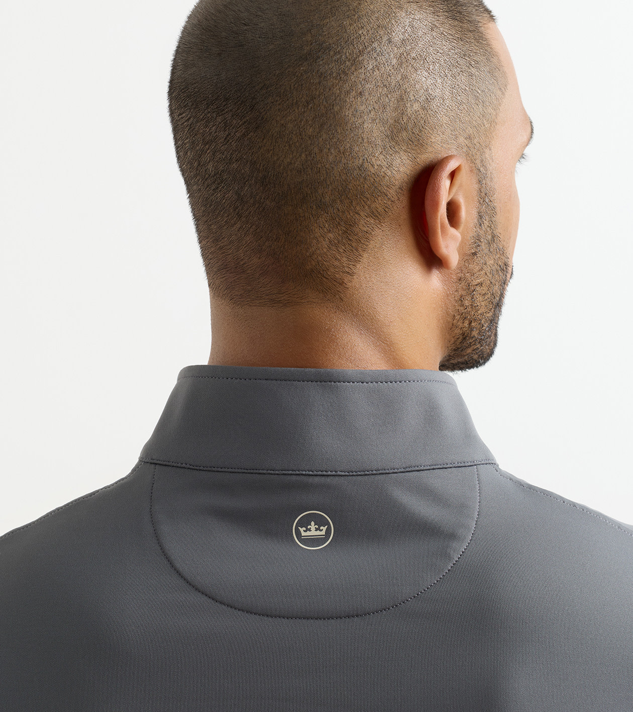 Perth Performance Quarter-Zip in Iron - Alternate Image 3