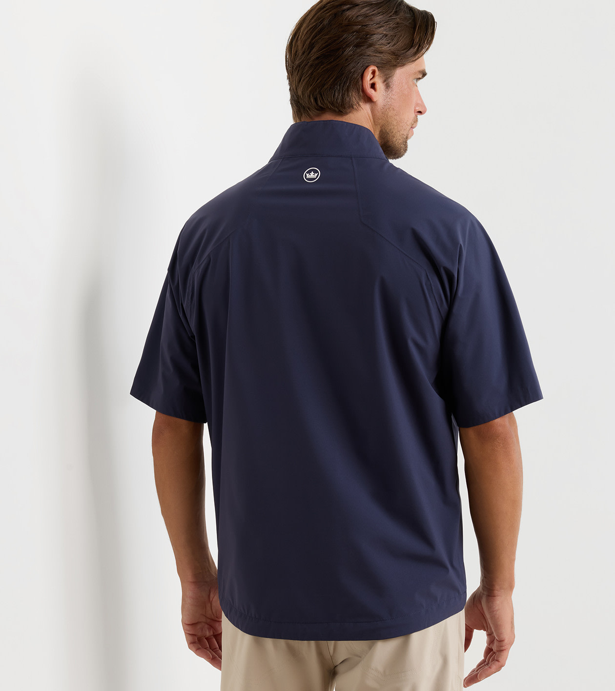 Shield Short-Sleeve Rain Shell in Navy - Alternate Image 2