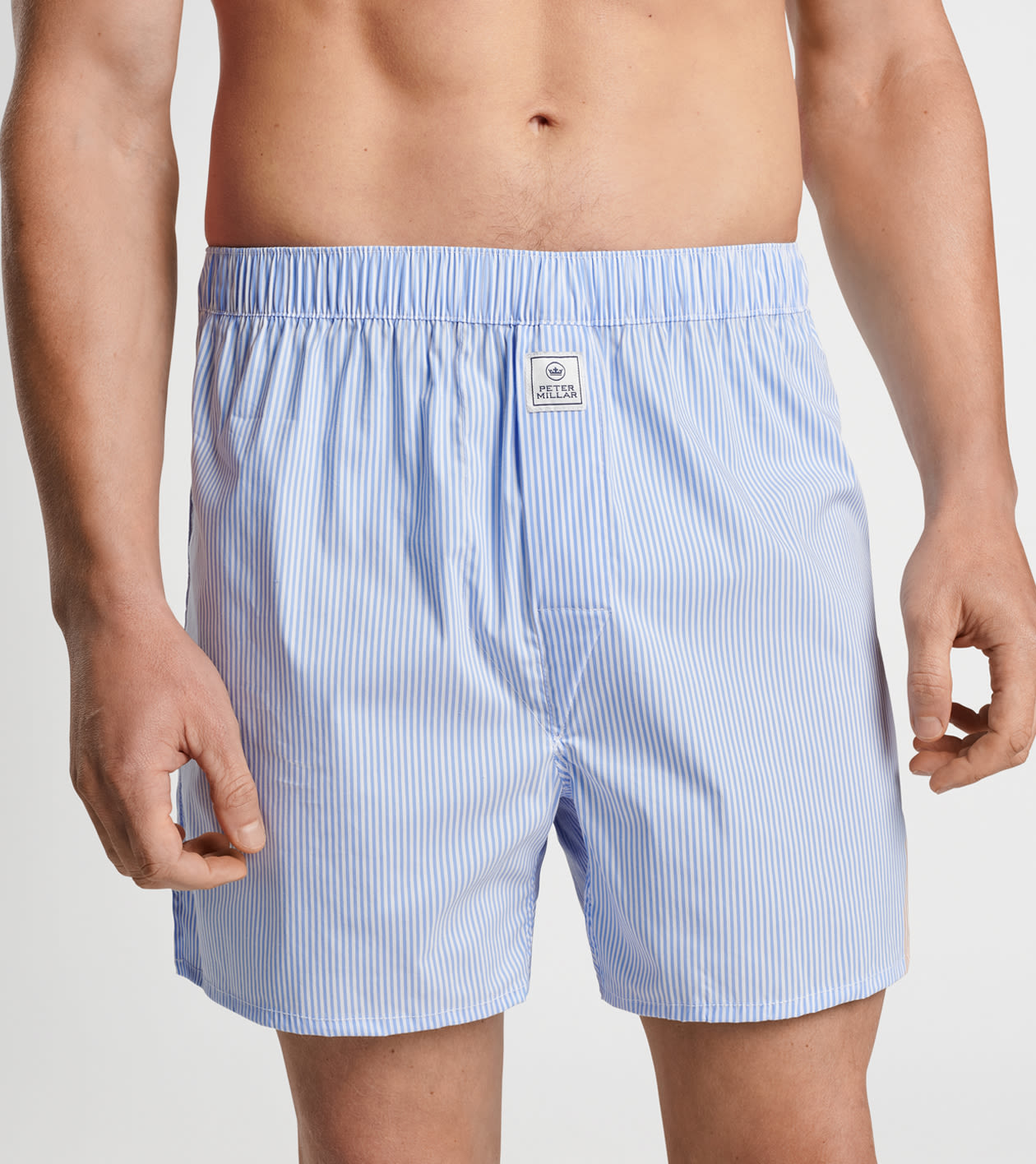 Dempsey Three-Pack Cotton Boxer in Cottage Blue - Alternate Image 3