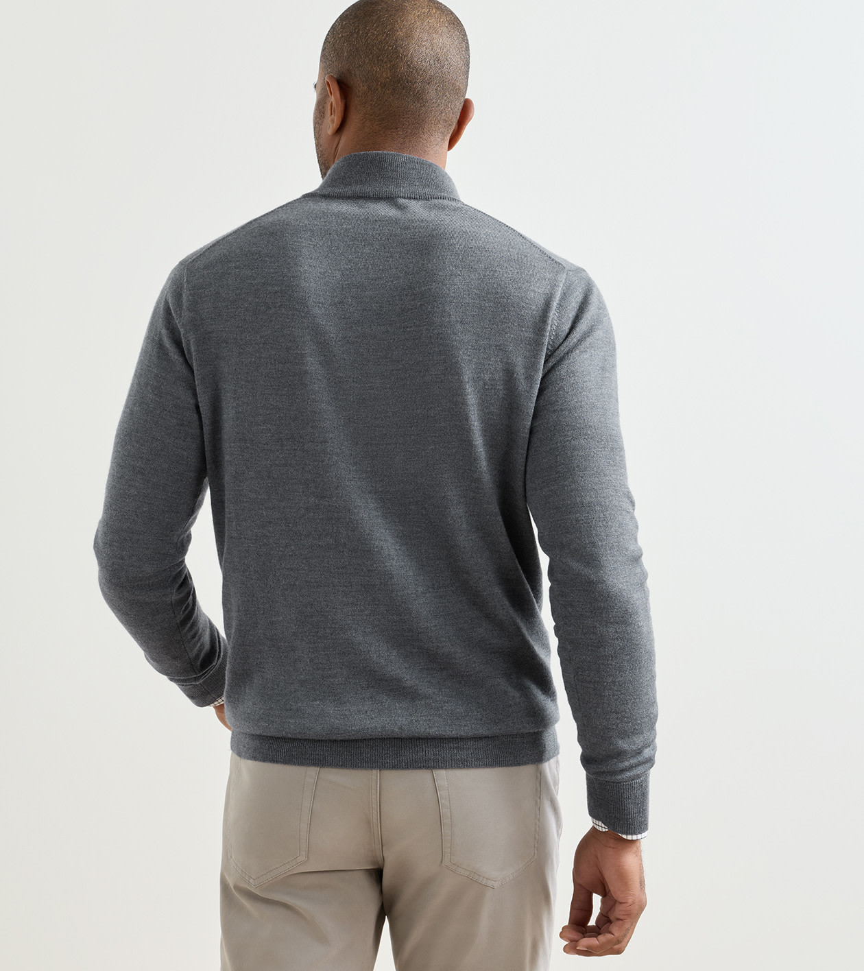 Autumn Crest Quarter-Zip in Charcoal - Alternate Image 2