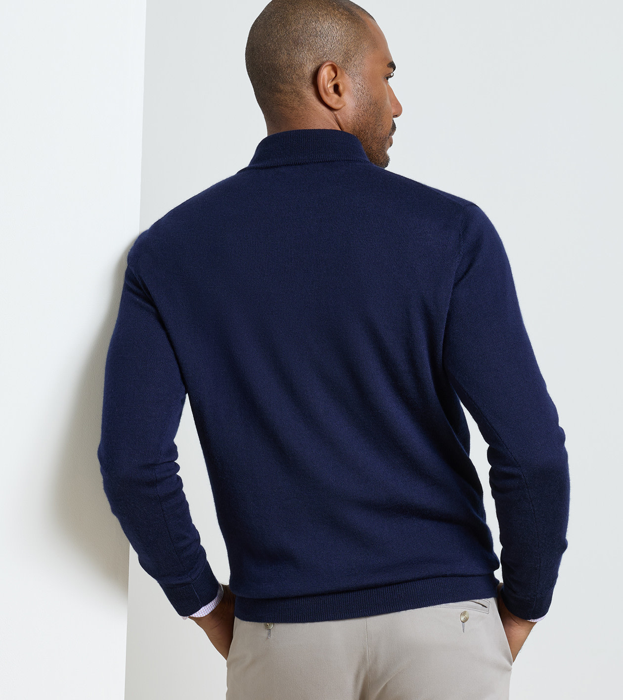 Autumn Crest Quarter-Zip in Navy - Alternate Image 2