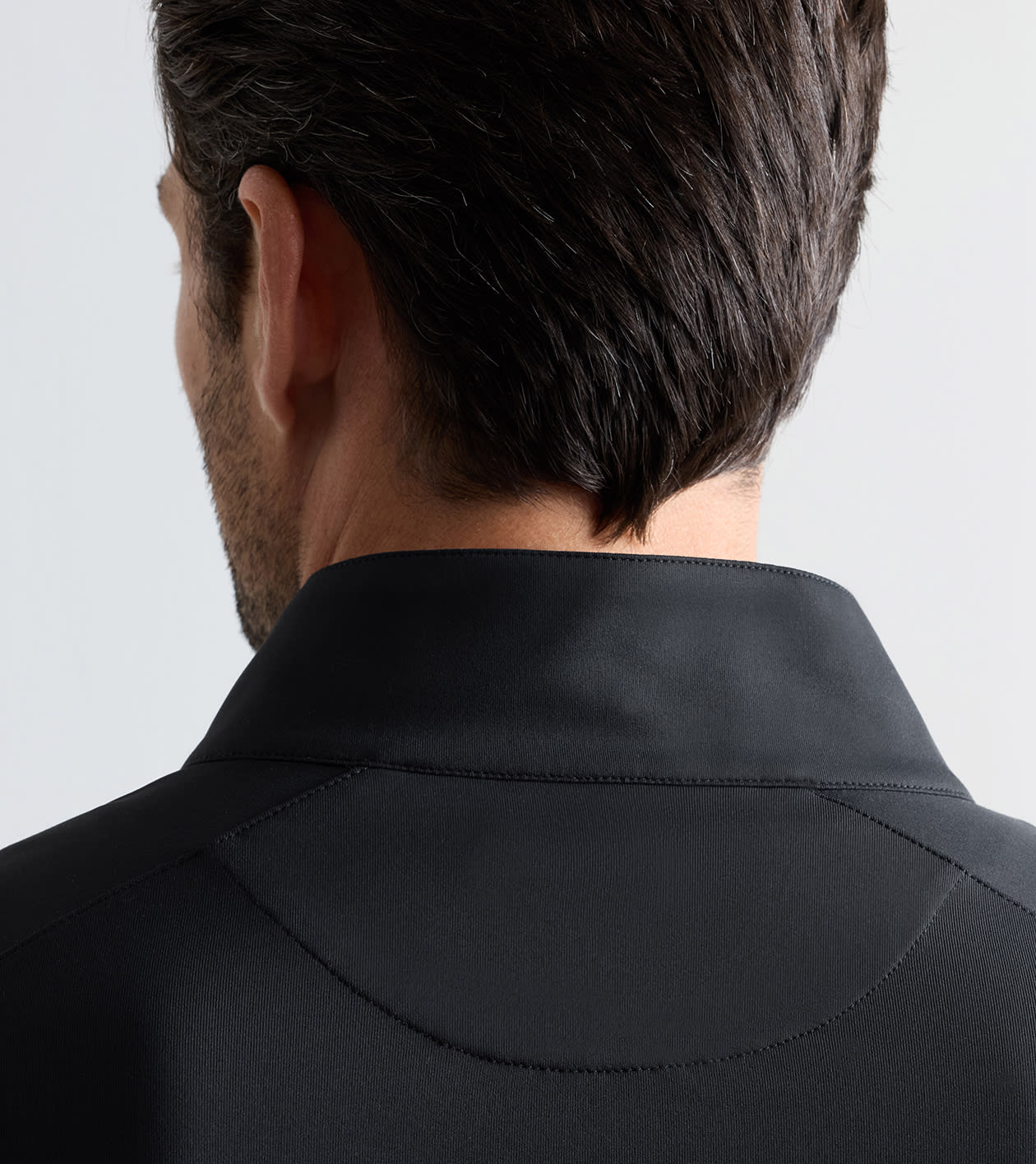 Stealth Performance Quarter-Zip in Black - Alternate Image 3