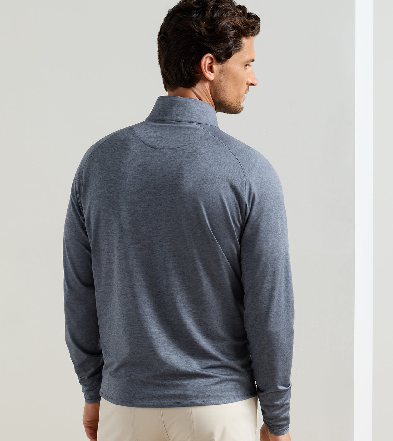 Stealth Performance Quarter-Zip in Steel - Alternate Image 2