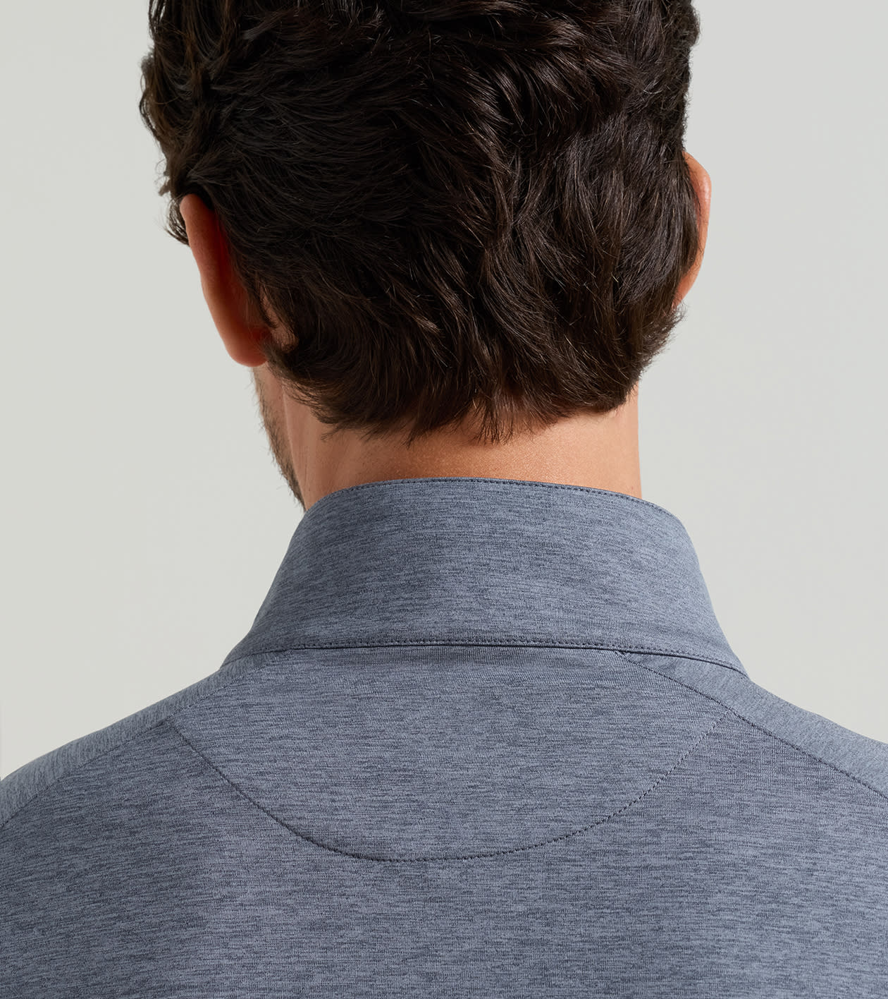 Stealth Performance Quarter-Zip in Steel - Alternate Image 3
