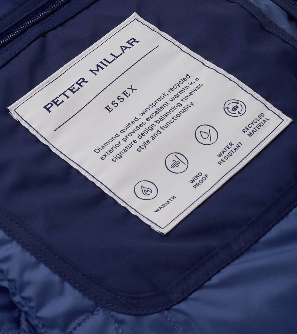 Essex Vest in Navy - Alternate Image 5