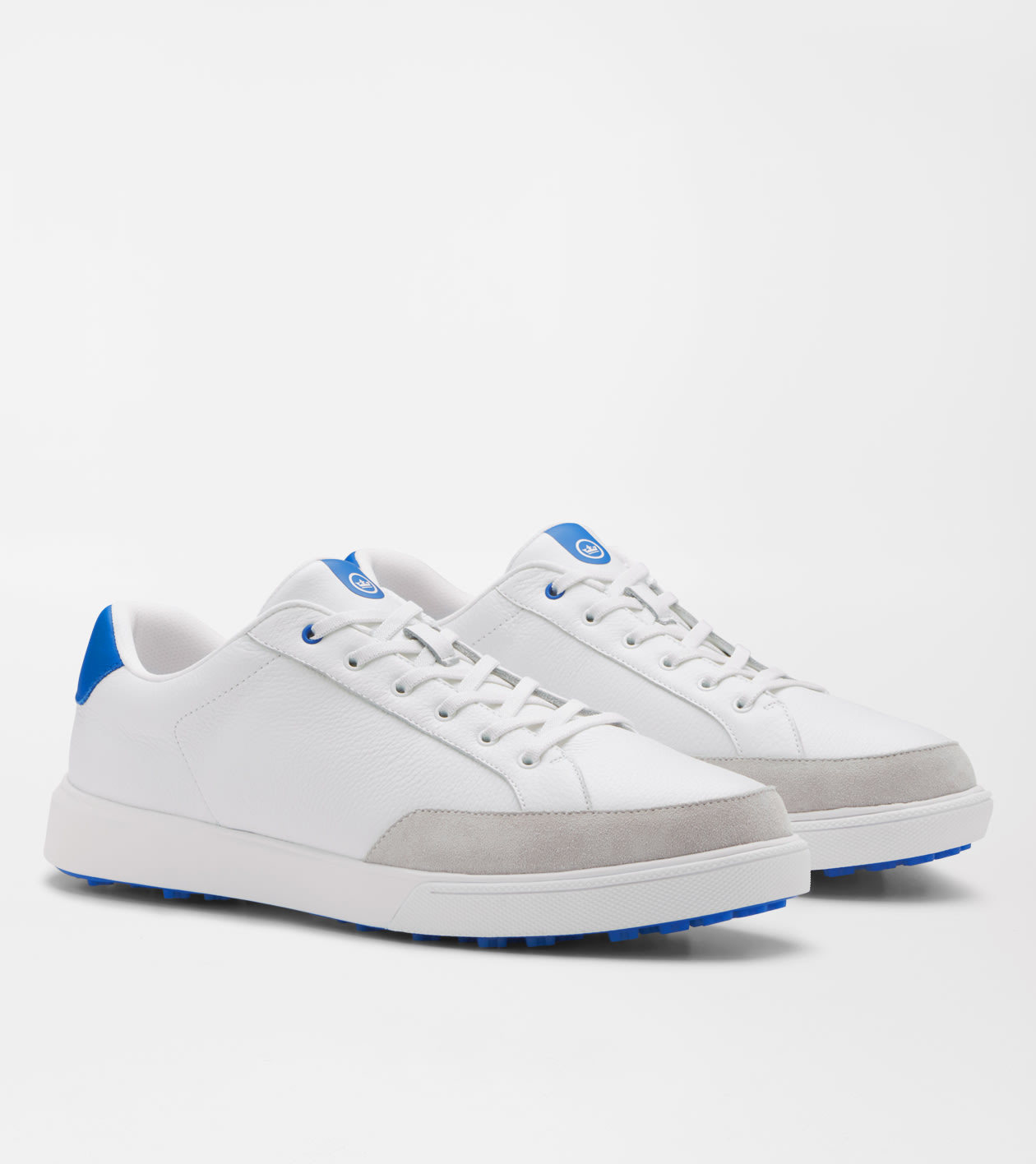 Drift Leather Hybrid Course Shoe in WHITE/MAKO BLUE - Alternate Image 1