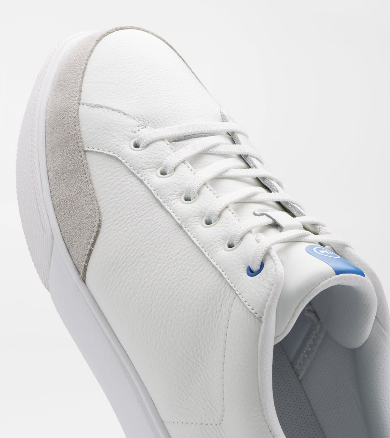 Drift Leather Hybrid Course Shoe in WHITE/MAKO BLUE - Alternate Image 3