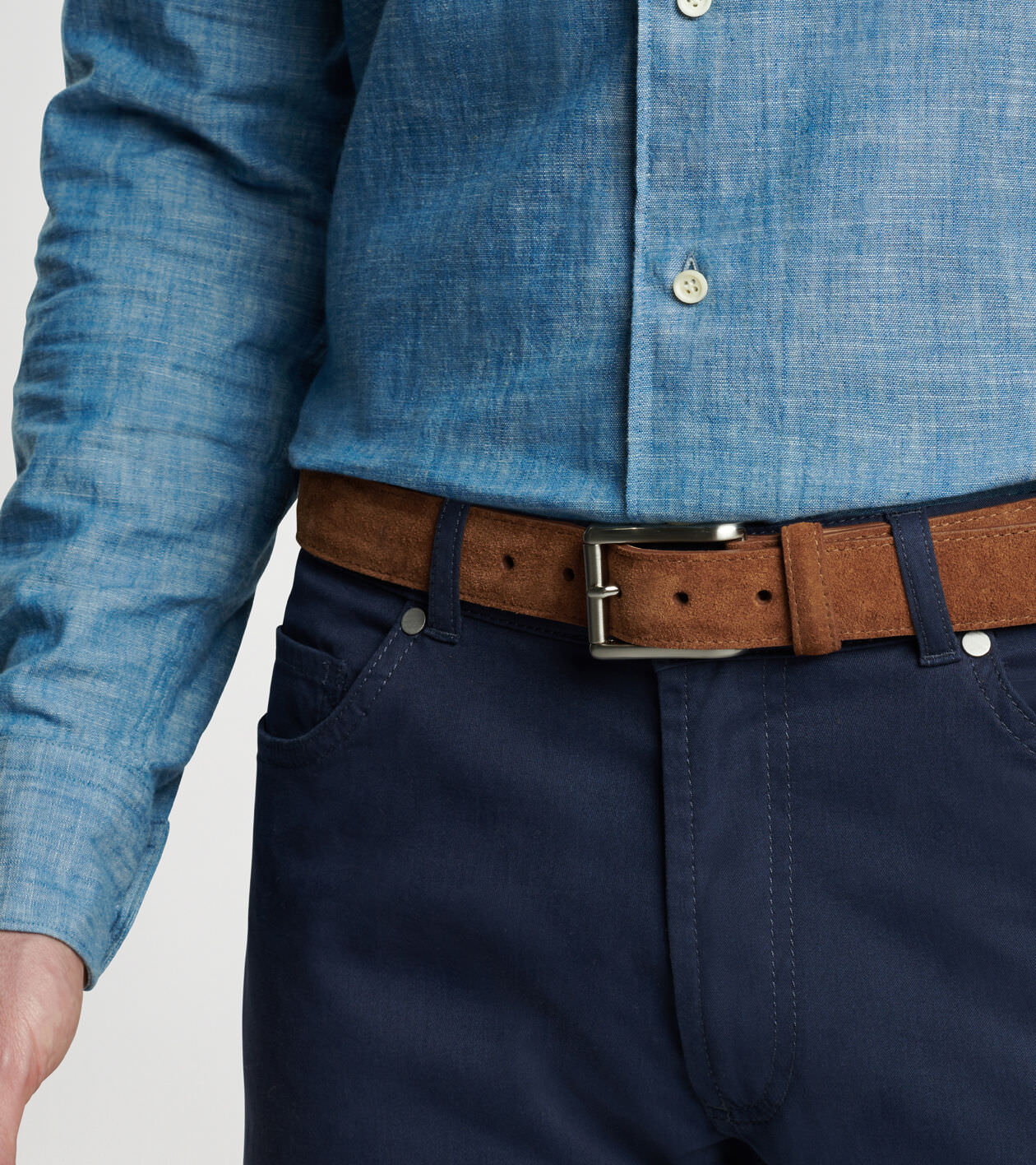 Excursionist Suede Belt in Chestnut - Alternate Image 1