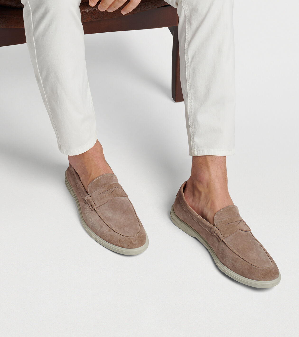 Excursionist Penny Loafer in PEBBLE - Alternate Image 6