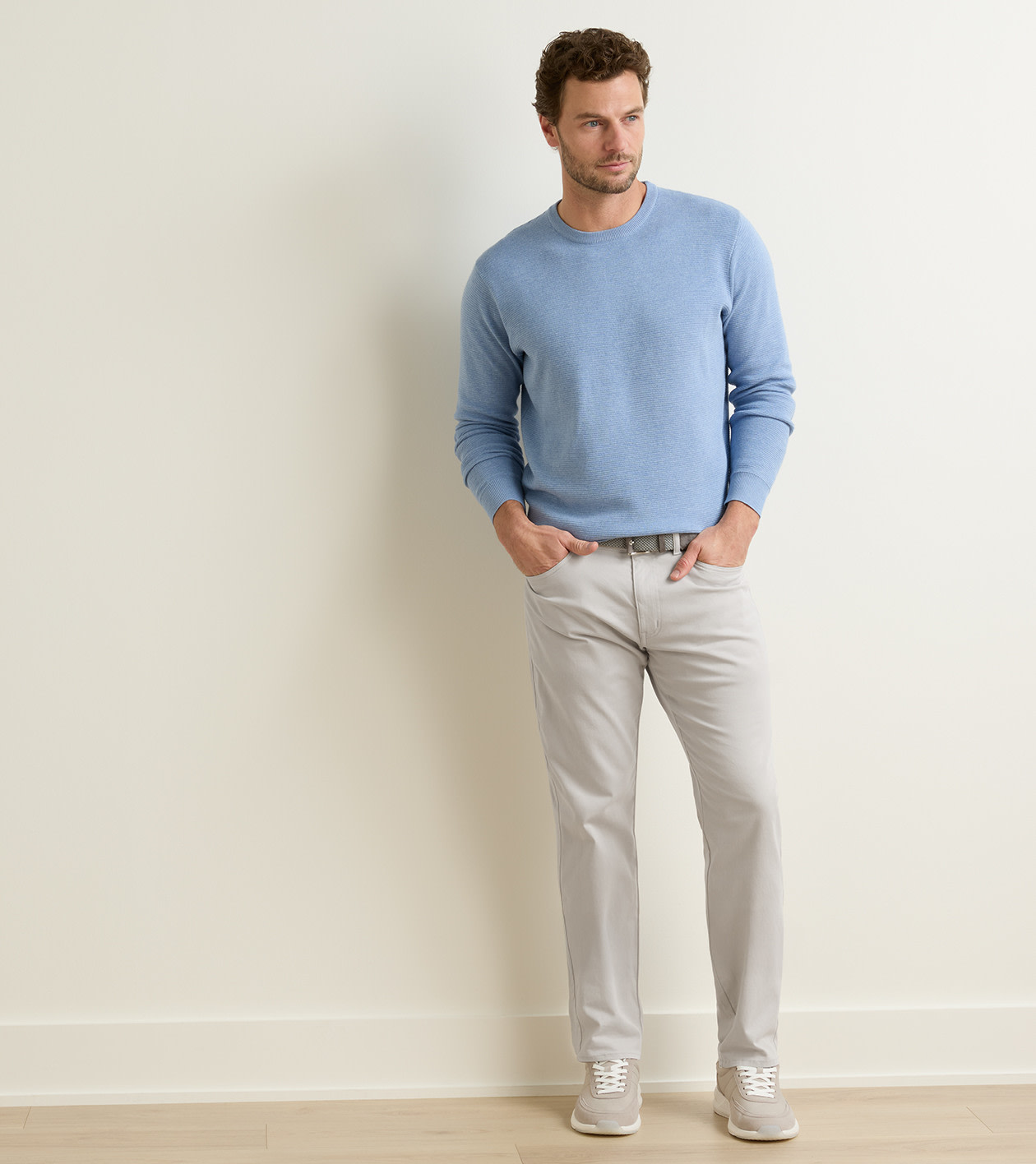 Signature Sateen Five-Pocket Pant - Alternate Image 1
