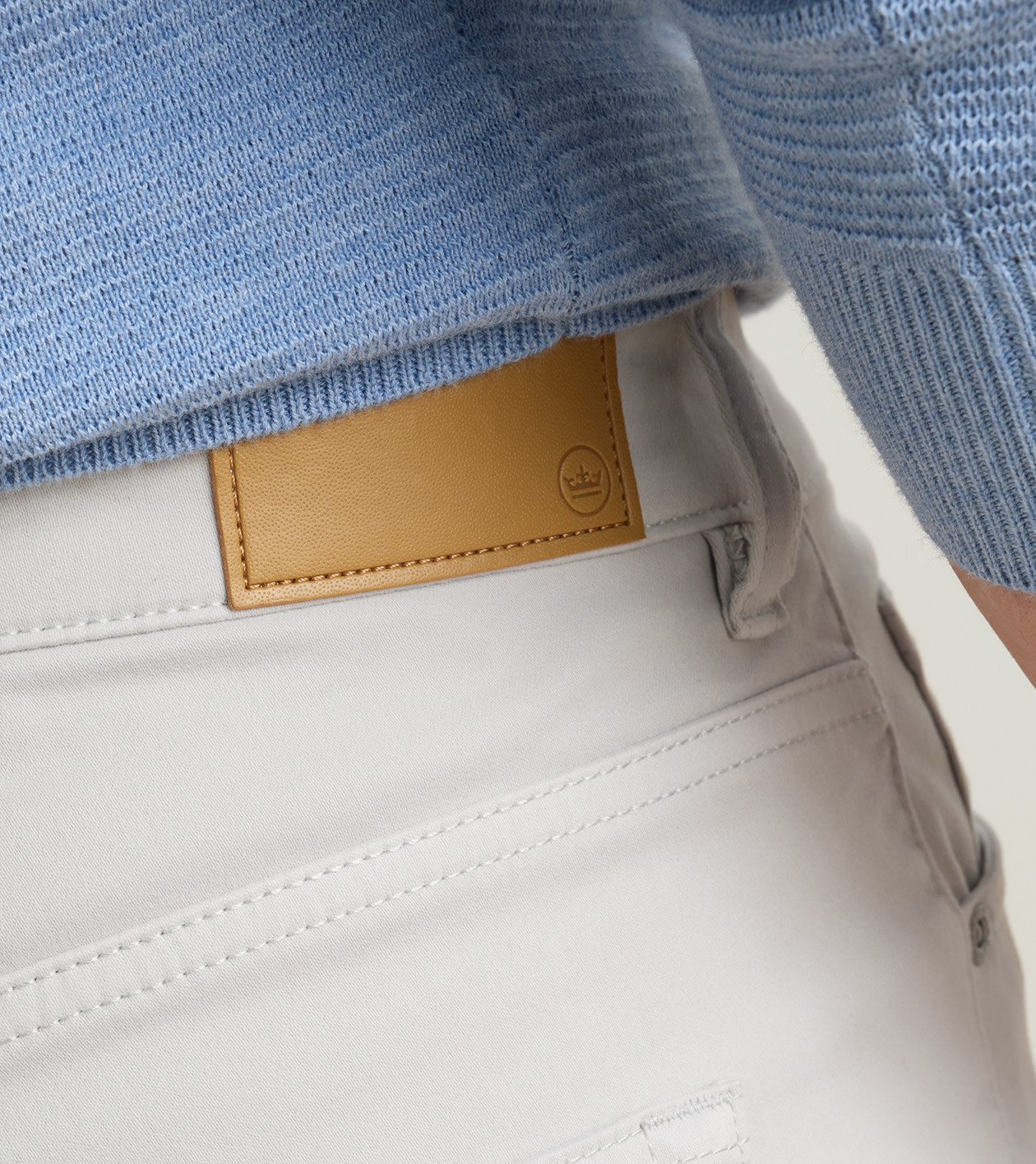Signature Sateen Five-Pocket Pant - Alternate Image 3