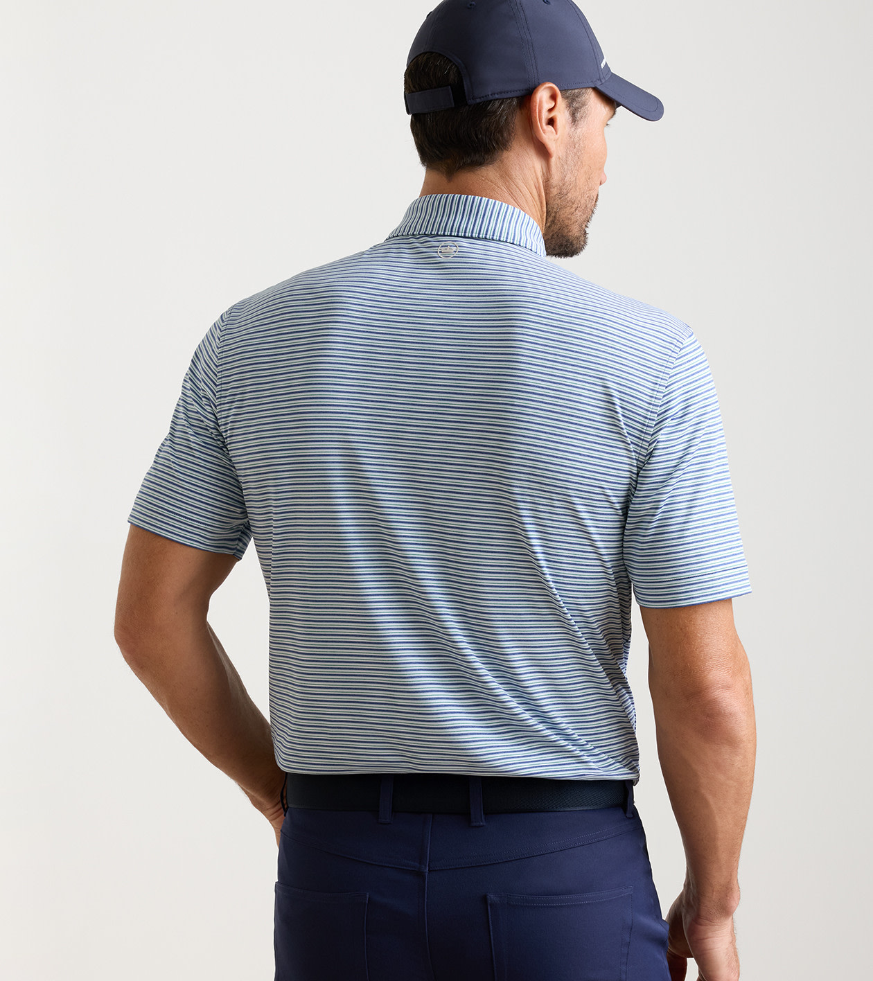 Owens Performance Jersey Polo in Sport Navy - Alternate Image 2